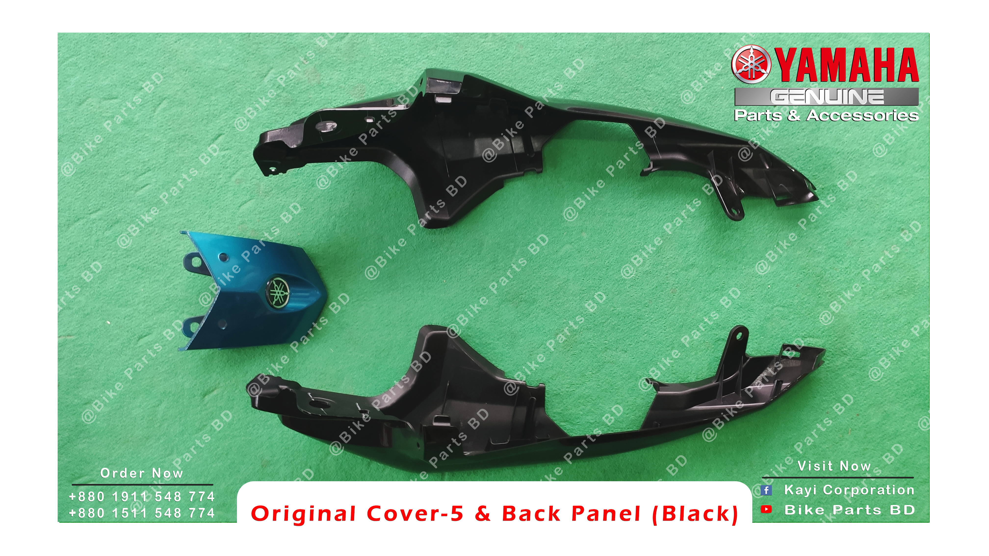 Cover-5 with Back Panel for Yamaha Fazer V2 (Black) bike._img_1