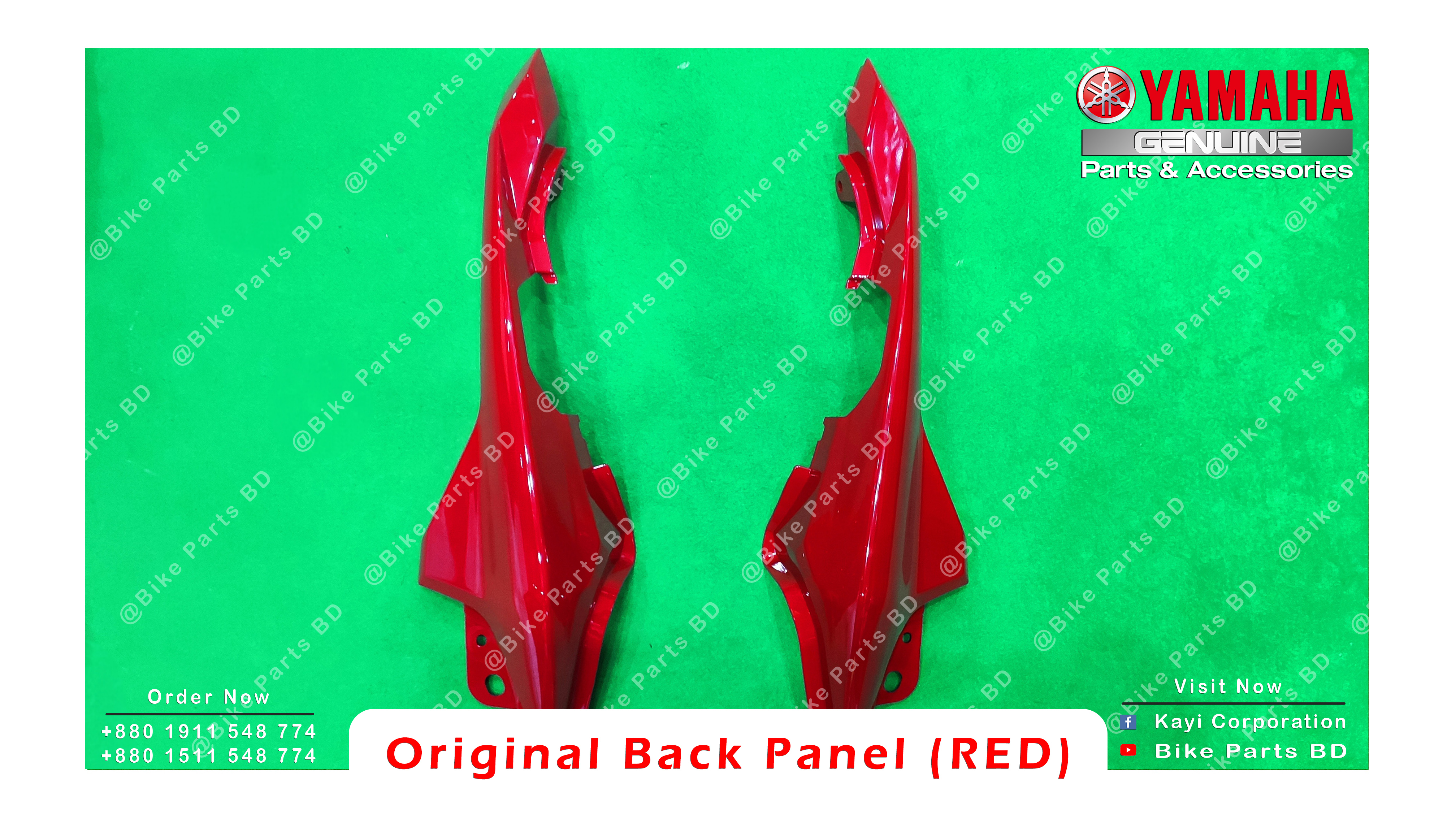 Back Panel for Yamaha Fazer V2 (Red) bike._img_2