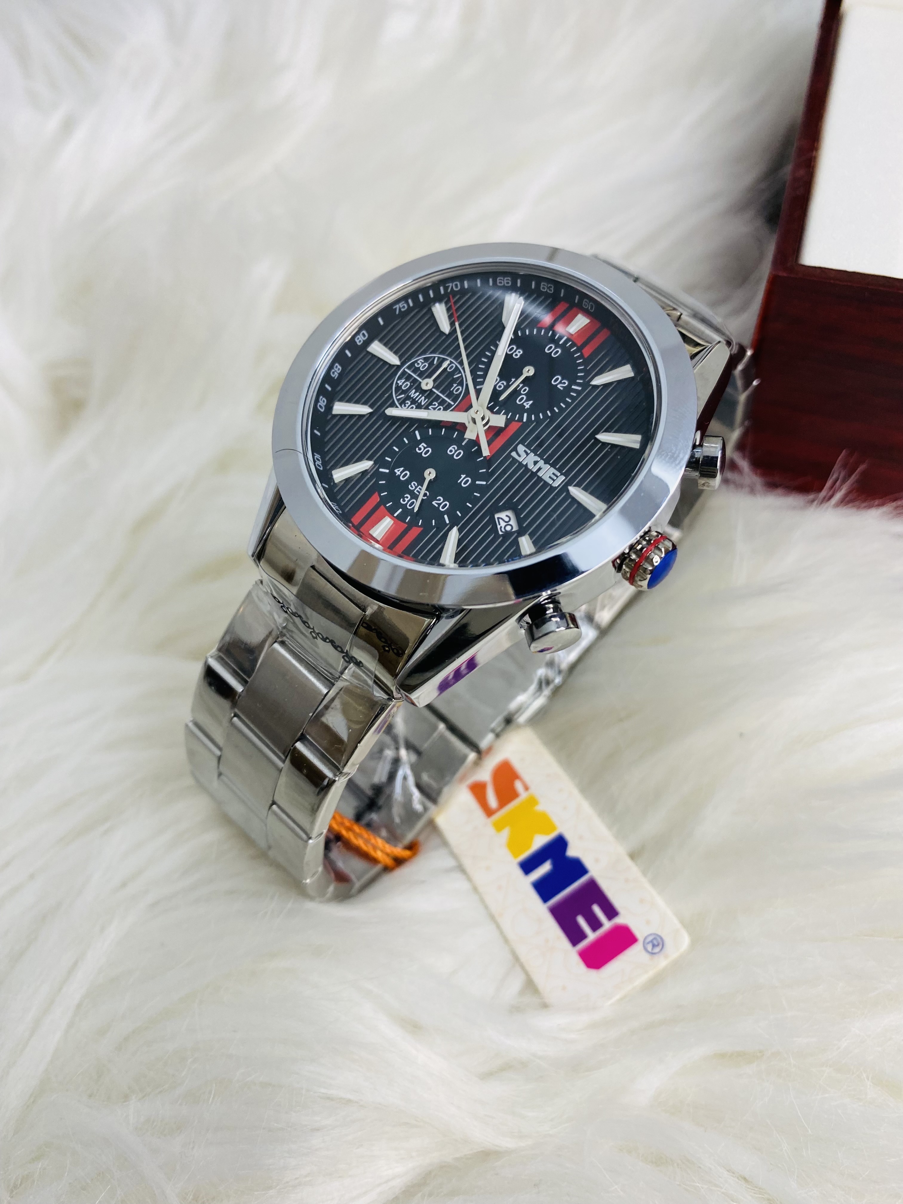 SKMEI 9302 high quality silver mens watch_img_2