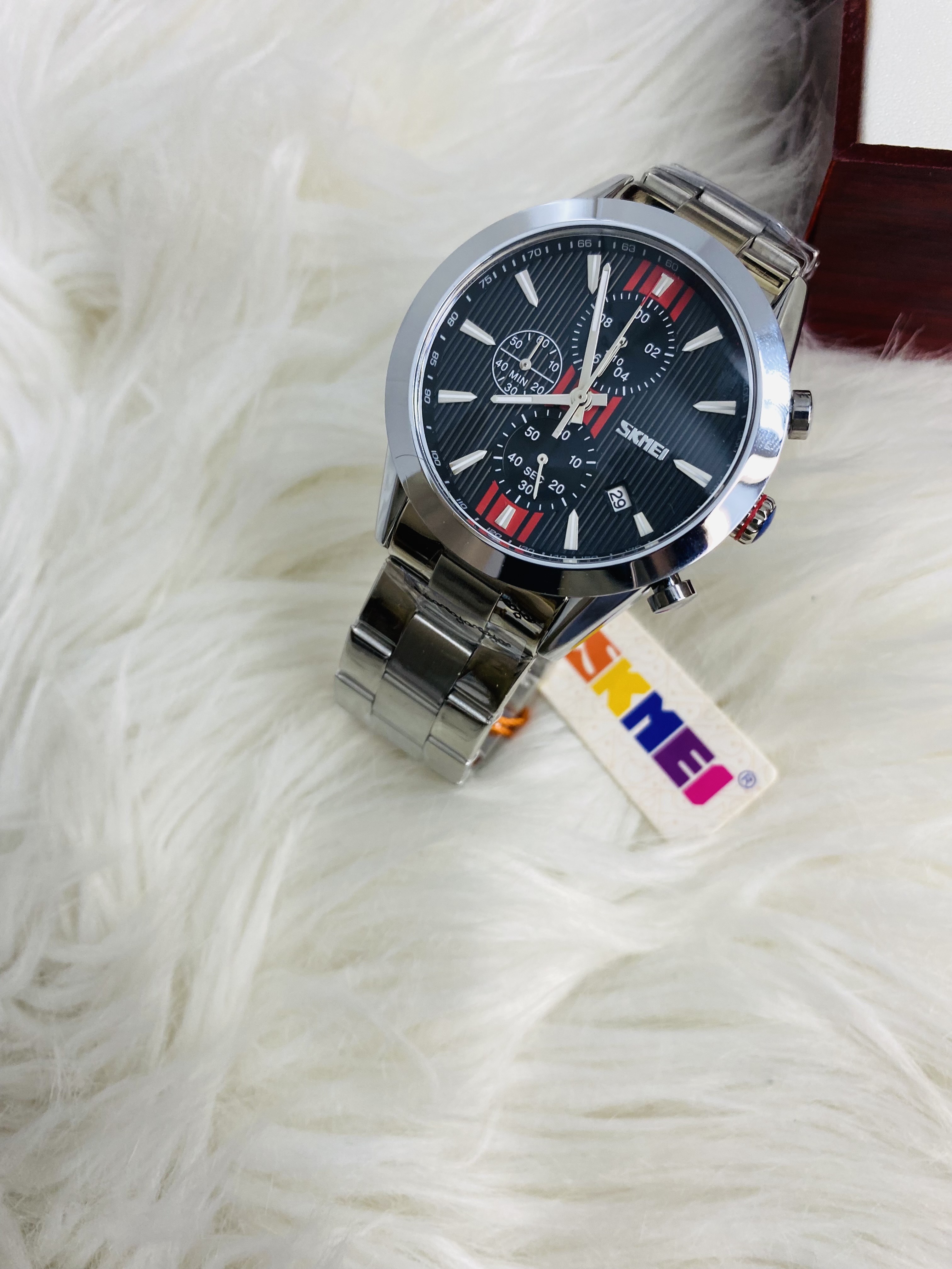 SKMEI 9302 high quality silver mens watch_img_4