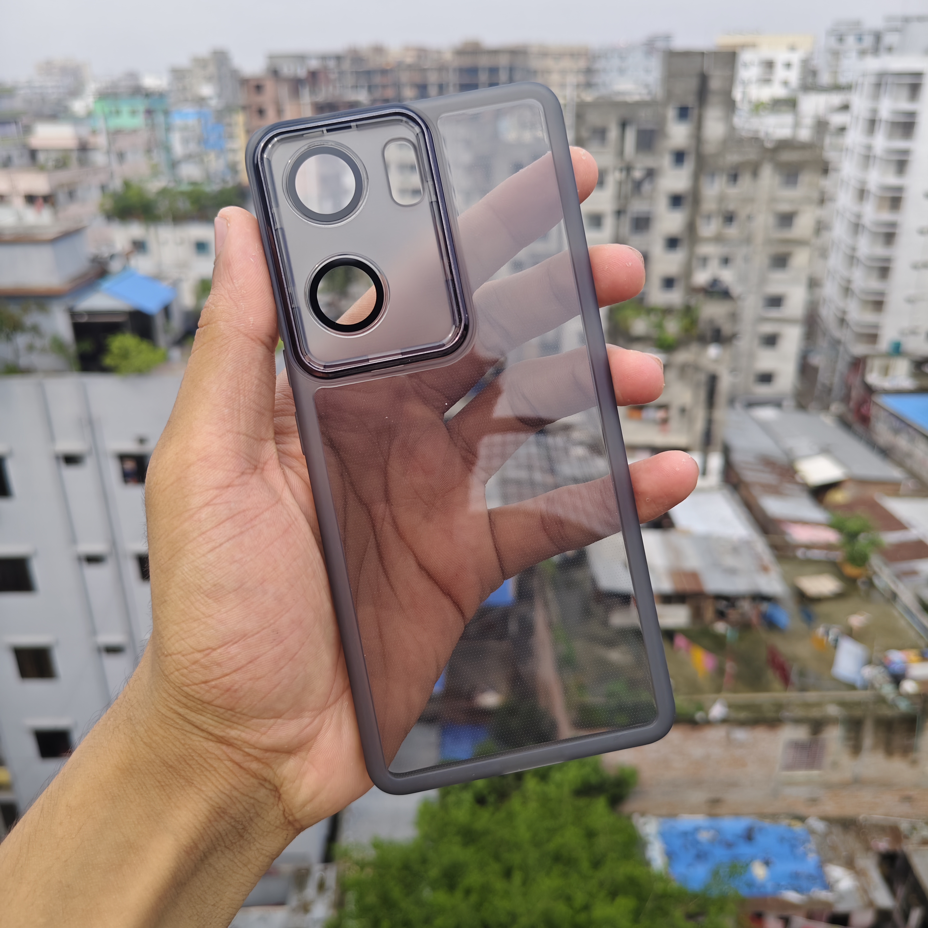 IQOO Neo9 premium soft transparent case with lens_img_3