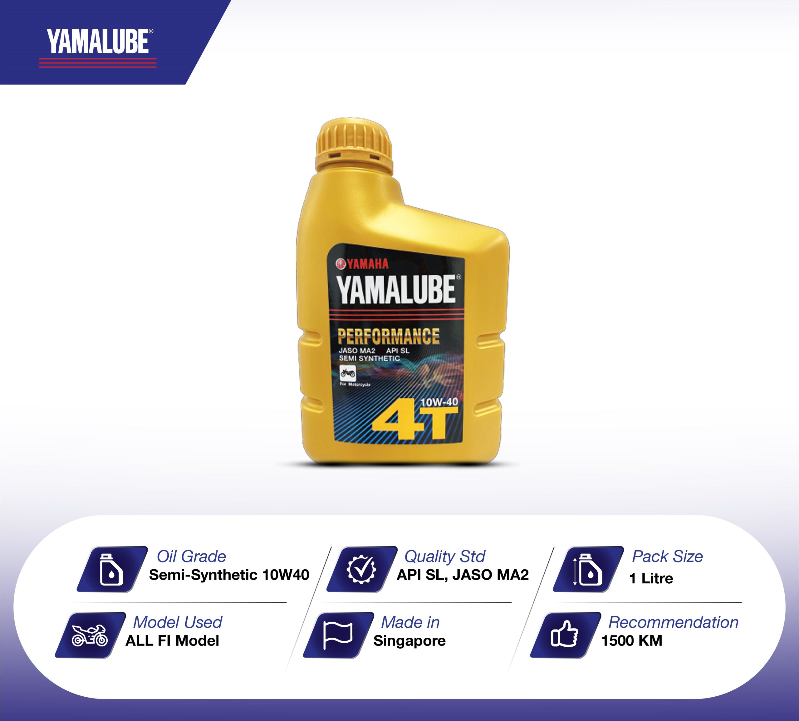 YAMALUBE 10W40 Semi Synthetic Engine Oil._img_0