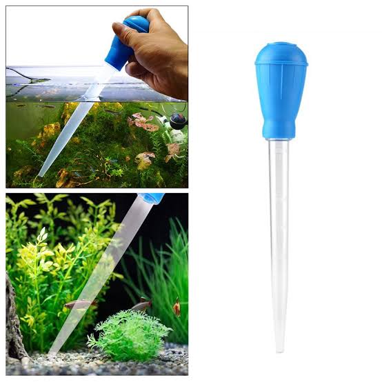 Aquarium dropper for fish feeding & cleaning small tanks