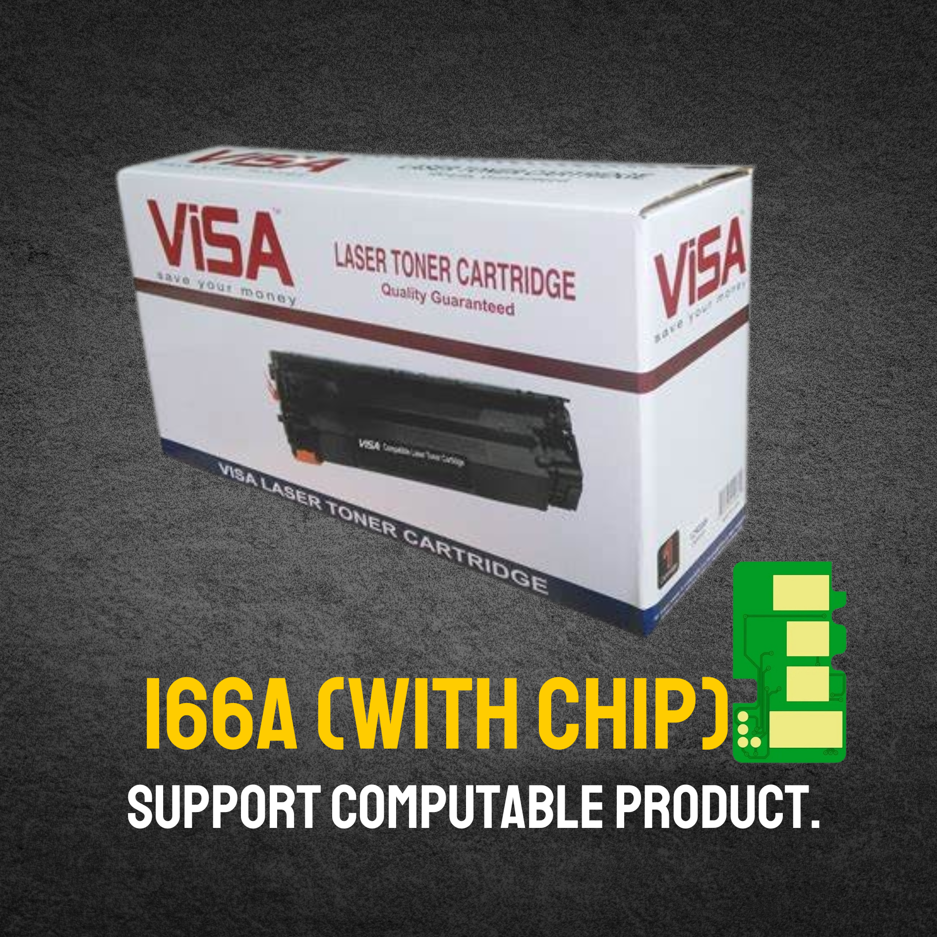 166A (WITH CHIP) For 1008, 1188, Printer # VISA BRAND