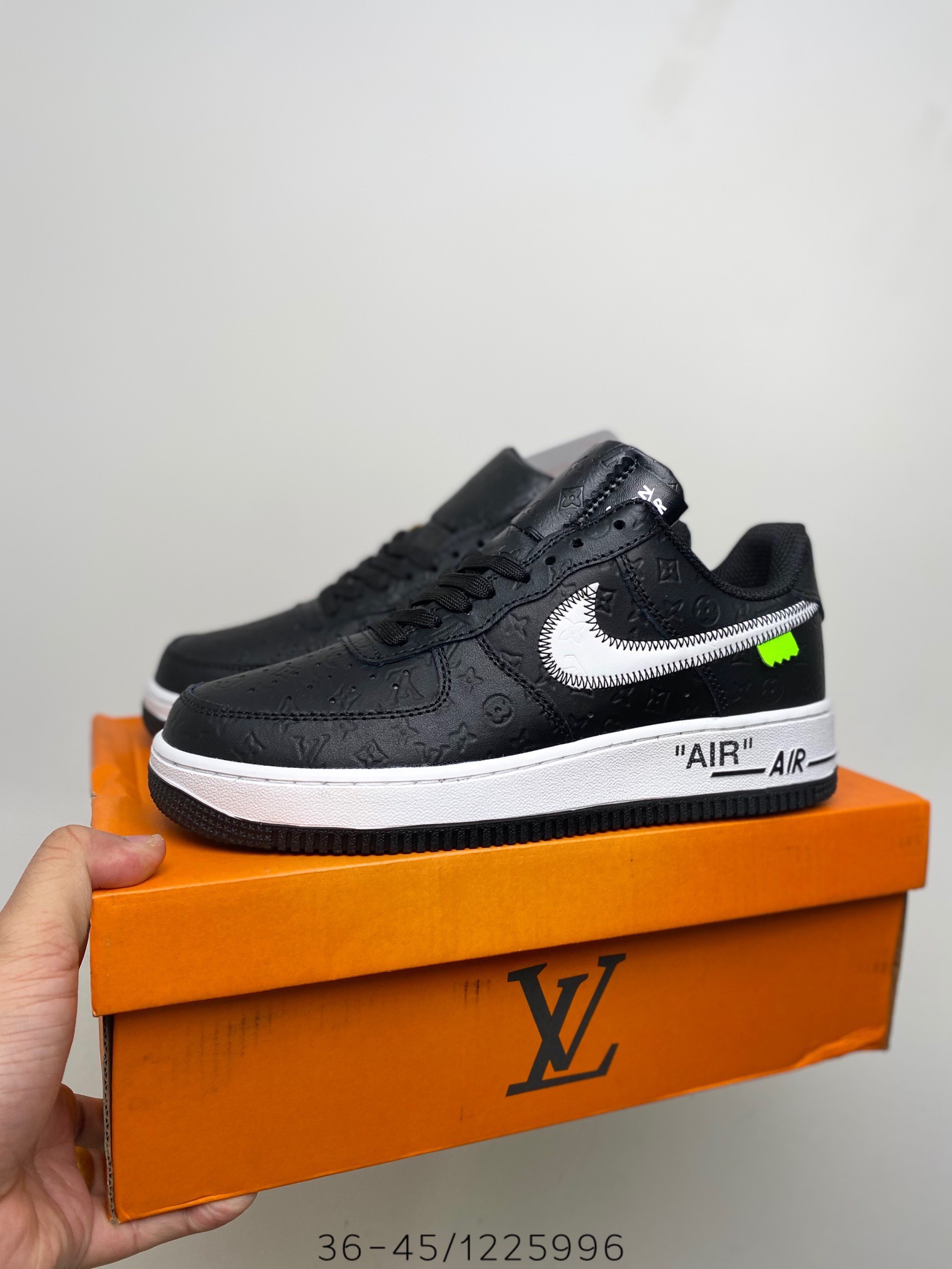 Louis Vuitton x Nike Air Force 1 Low “Black” (1:1) (OEM)_img_0