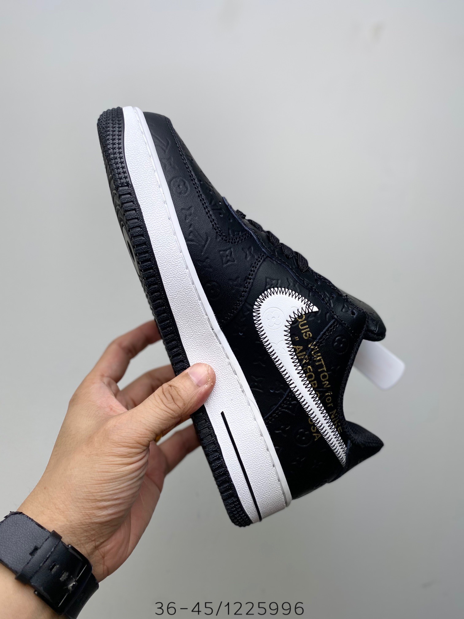 Louis Vuitton x Nike Air Force 1 Low “Black” (1:1) (OEM)_img_4