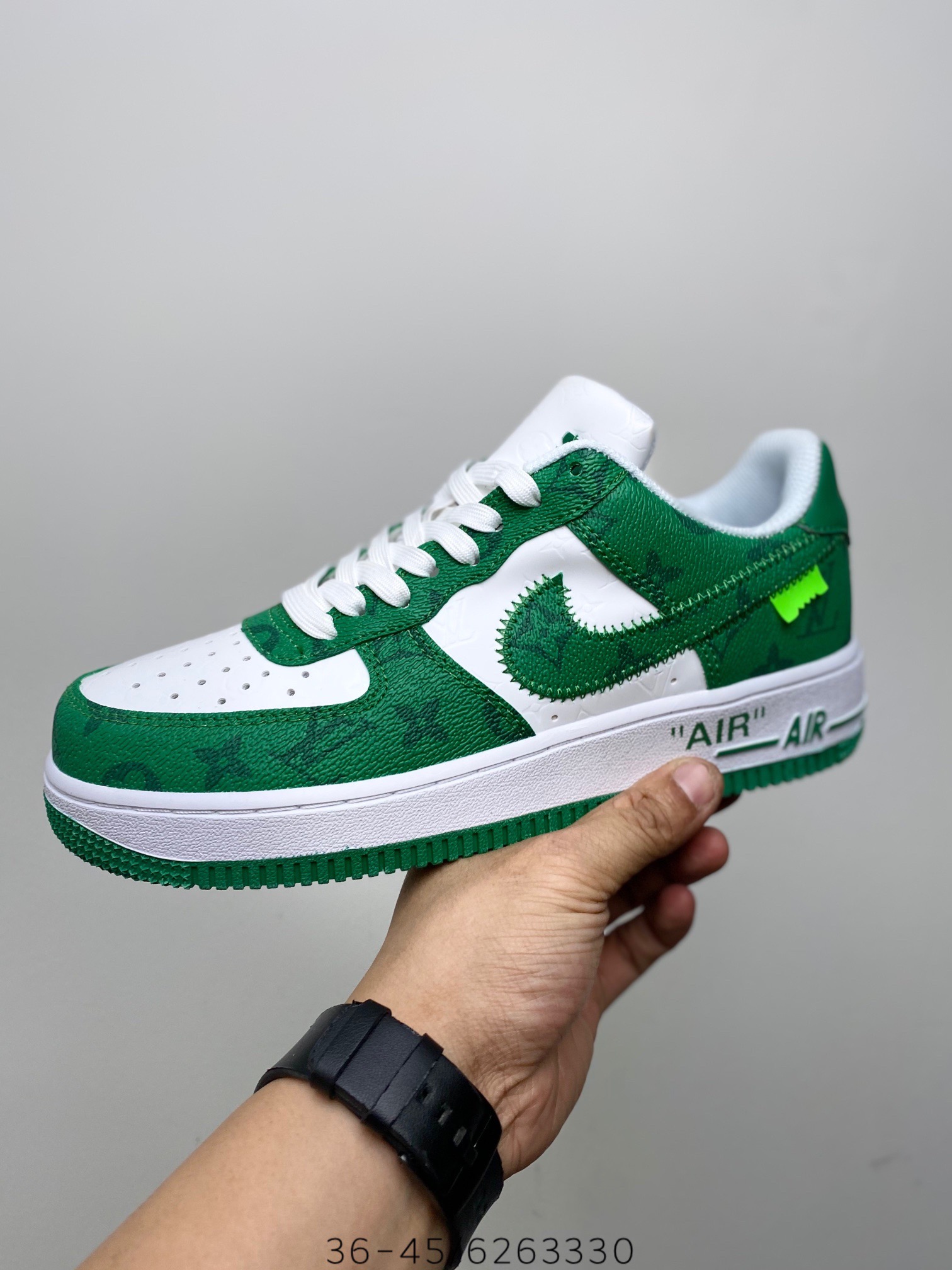Louis Vuitton Air Force 1 Low "Virgil Abloh - White/Green" (1:1)_img_1