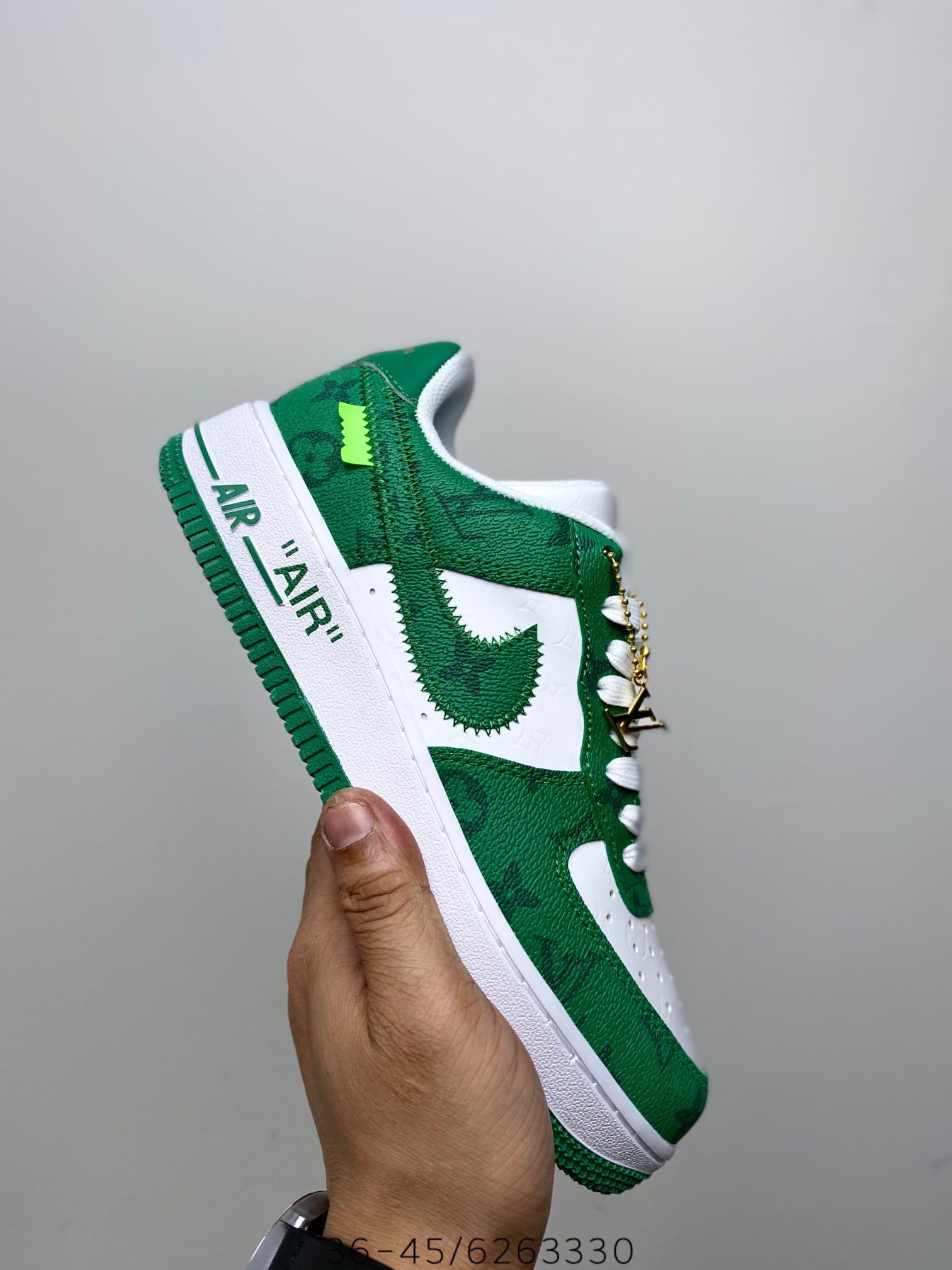 Louis Vuitton Air Force 1 Low "Virgil Abloh - White/Green" (1:1)_img_2