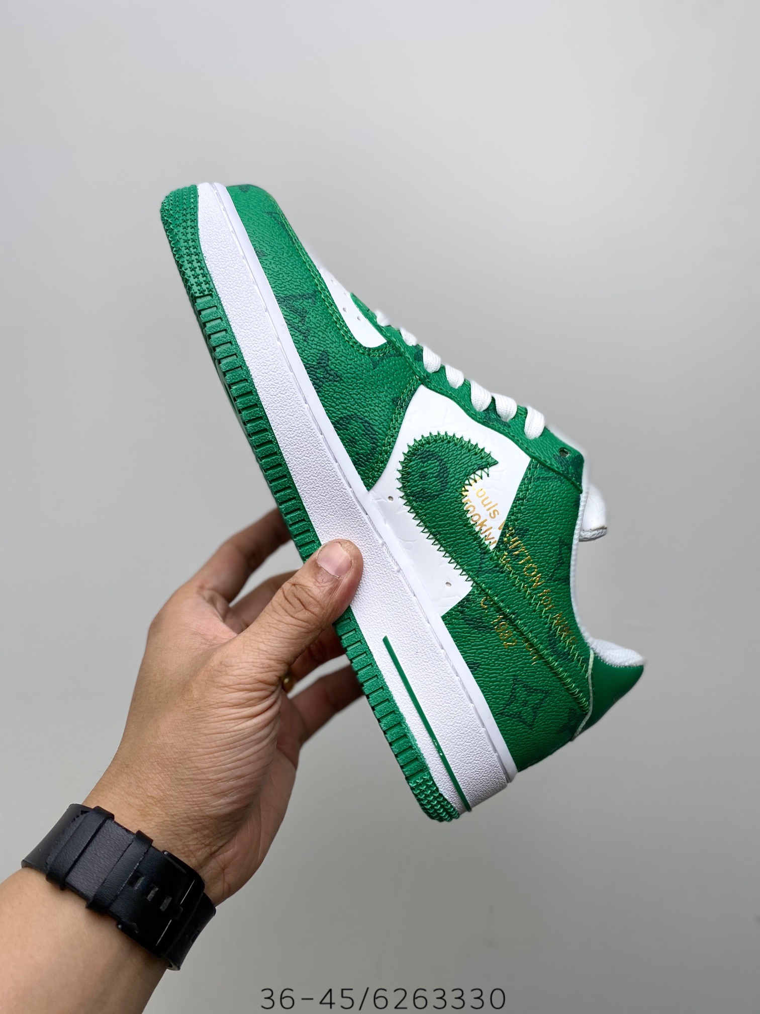 Louis Vuitton Air Force 1 Low "Virgil Abloh - White/Green" (1:1)_img_3