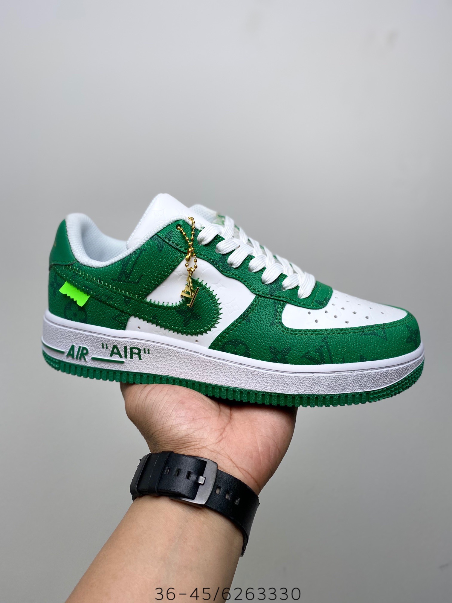 Louis Vuitton Air Force 1 Low "Virgil Abloh - White/Green" (1:1)_img_6