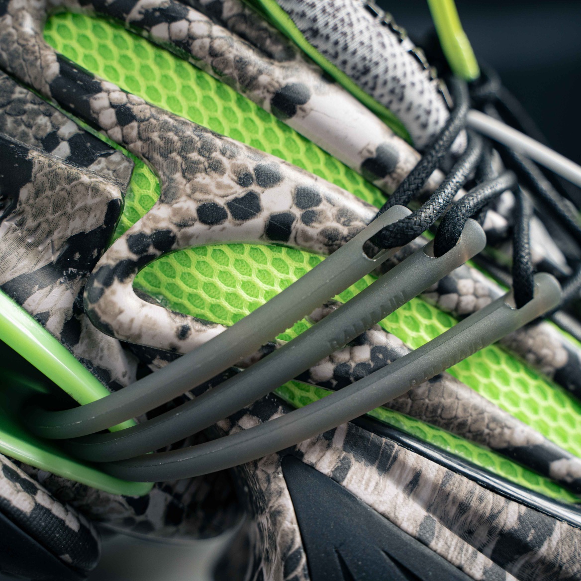 Balmain Gray & Green Unicorn Sneakers (1:1)_img_1