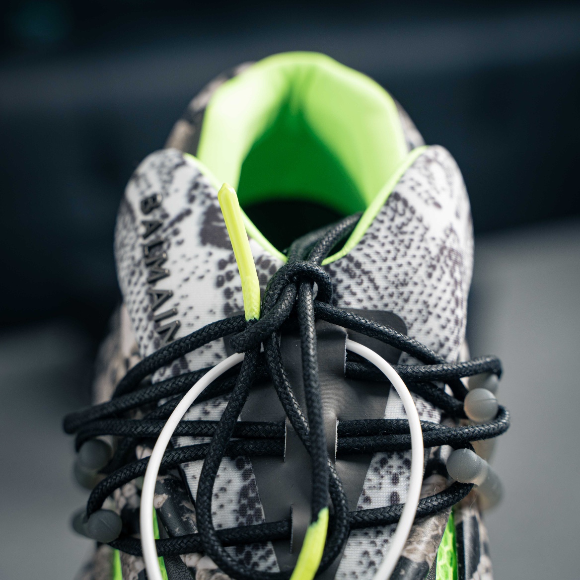 Balmain Gray & Green Unicorn Sneakers (1:1)_img_5