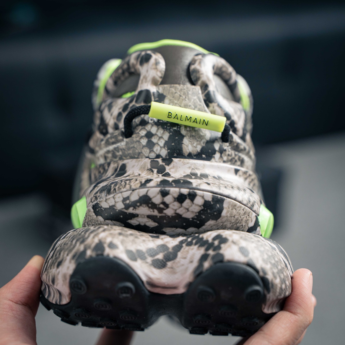 Balmain Gray & Green Unicorn Sneakers (1:1)_img_6