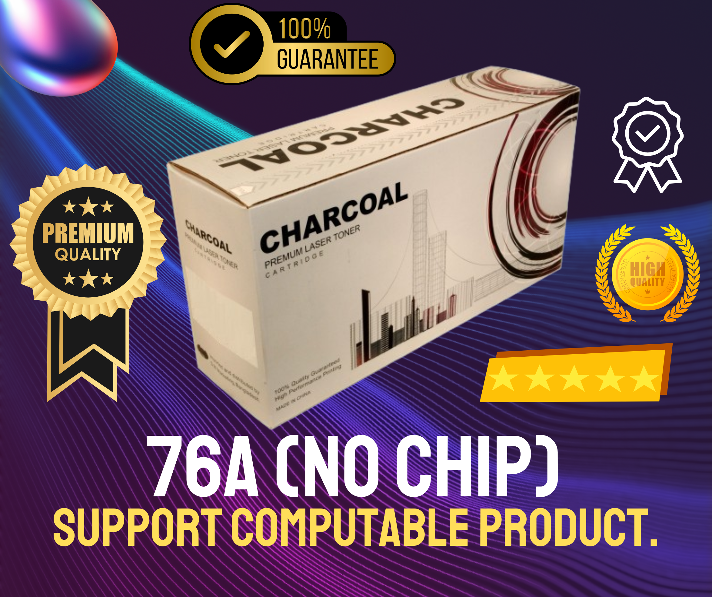 76A Chinese Toner Cartridge # CHARCOAL BRAND