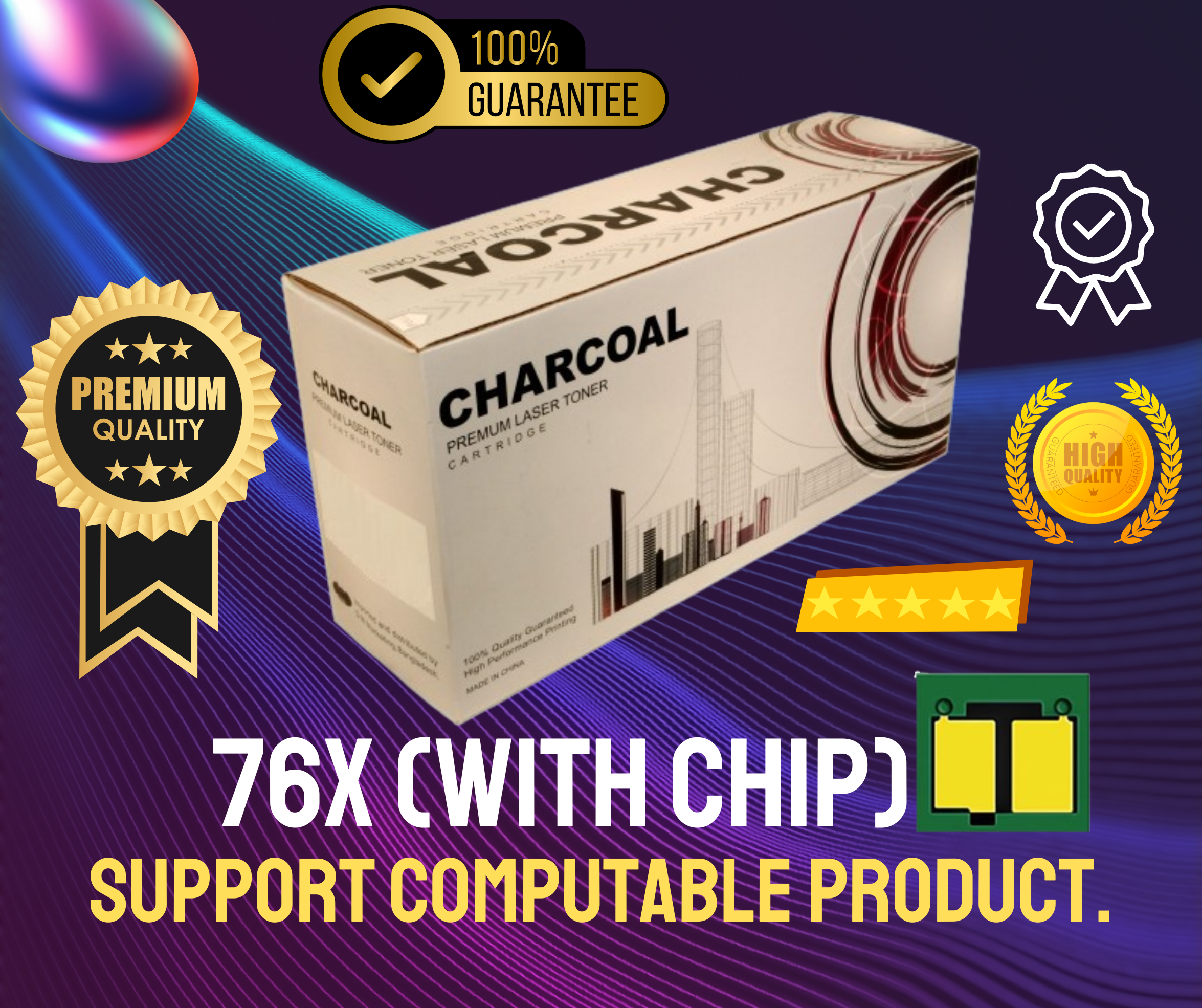 76x Chinese Toner Cartridge # CHARCOAL BRAND_img_1