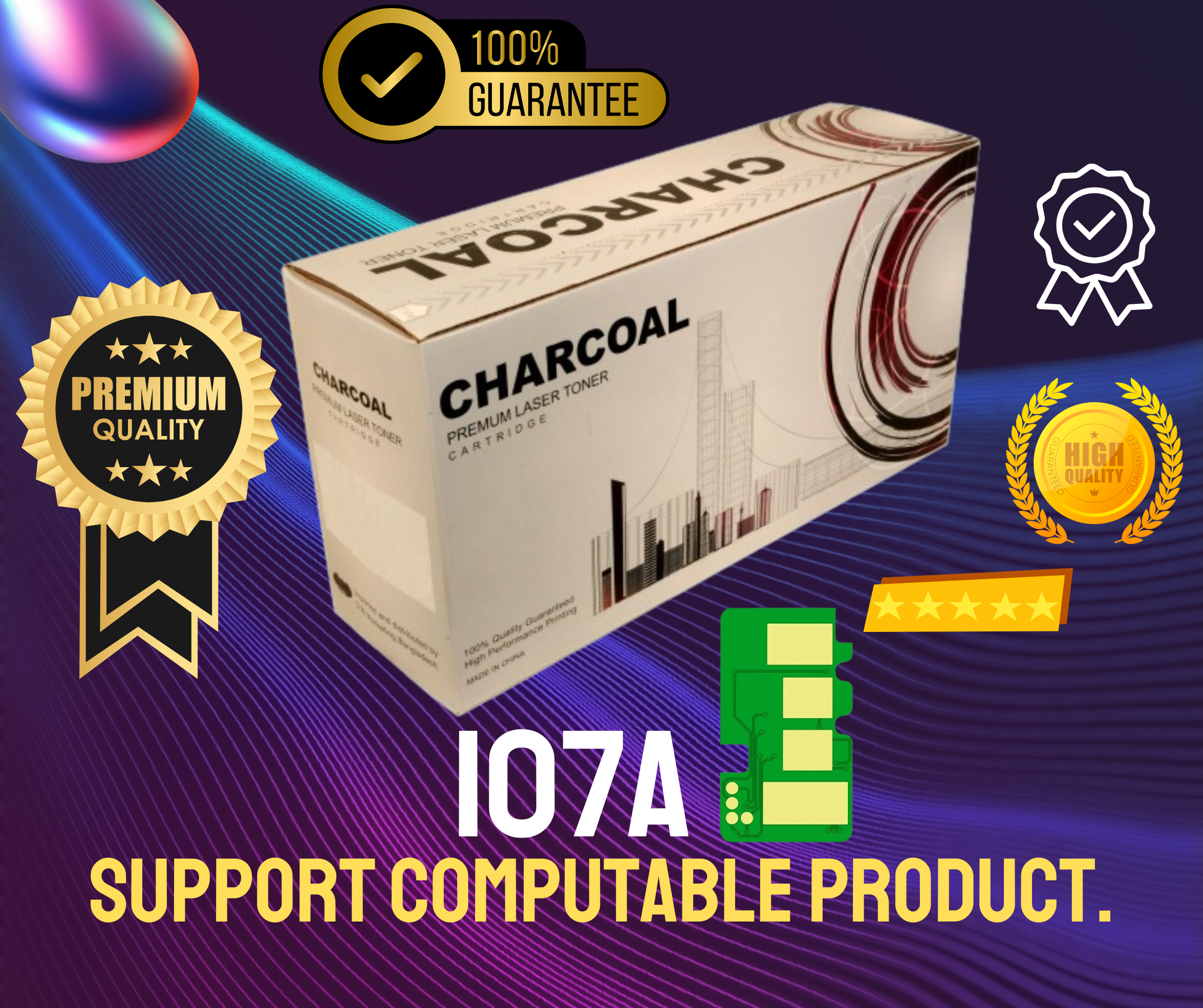 106A/107A  For 107, MFP 135, MFP 137 Printer # CHARCOAL BRAND_img_2
