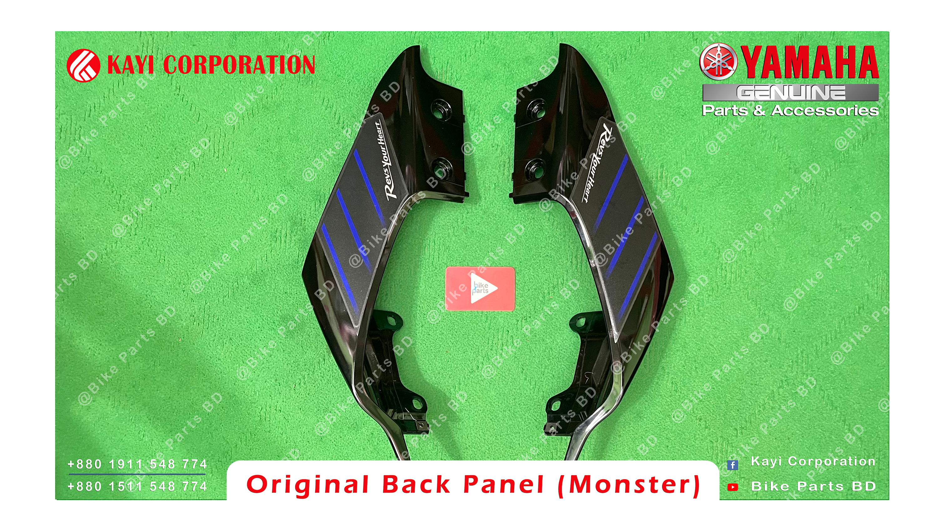 Back Panel (Monster) for Yamaha R15 V3 Monster Bike._img_1
