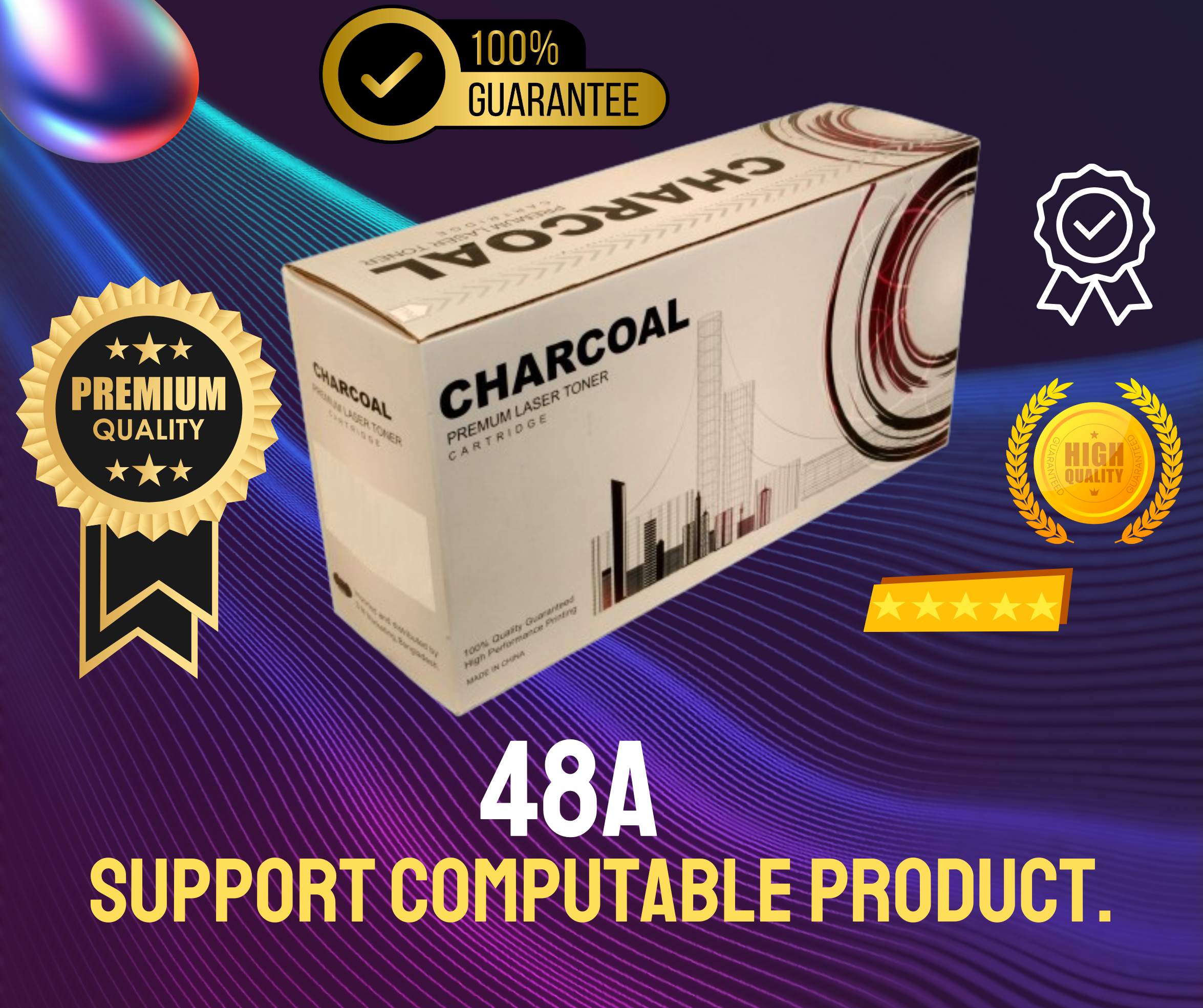 48A Chinese Toner Cartridge # CHARCOAL BRAND