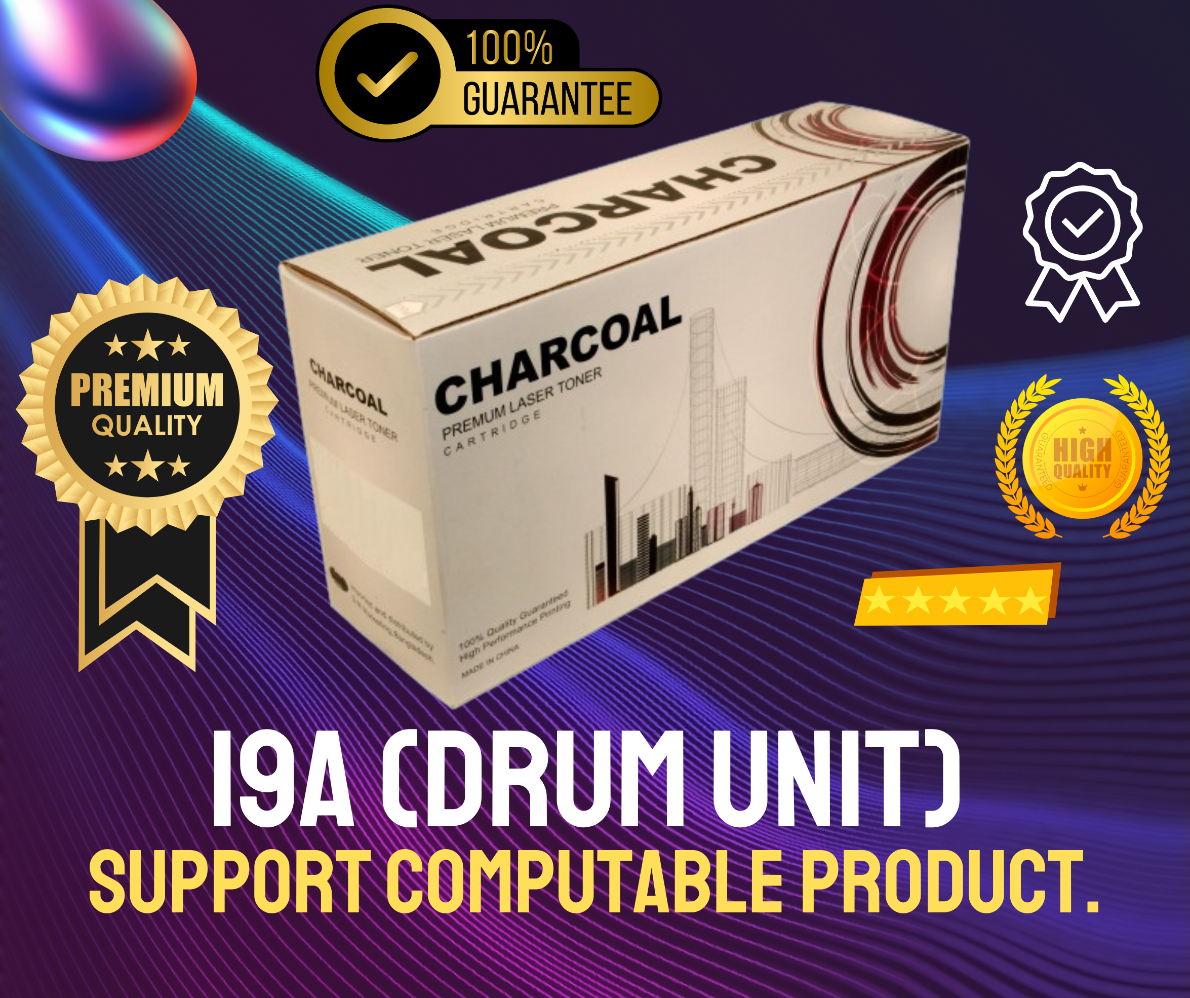 19A (Imaging Drum Unit) Chinese # CHARCOAL BRAND