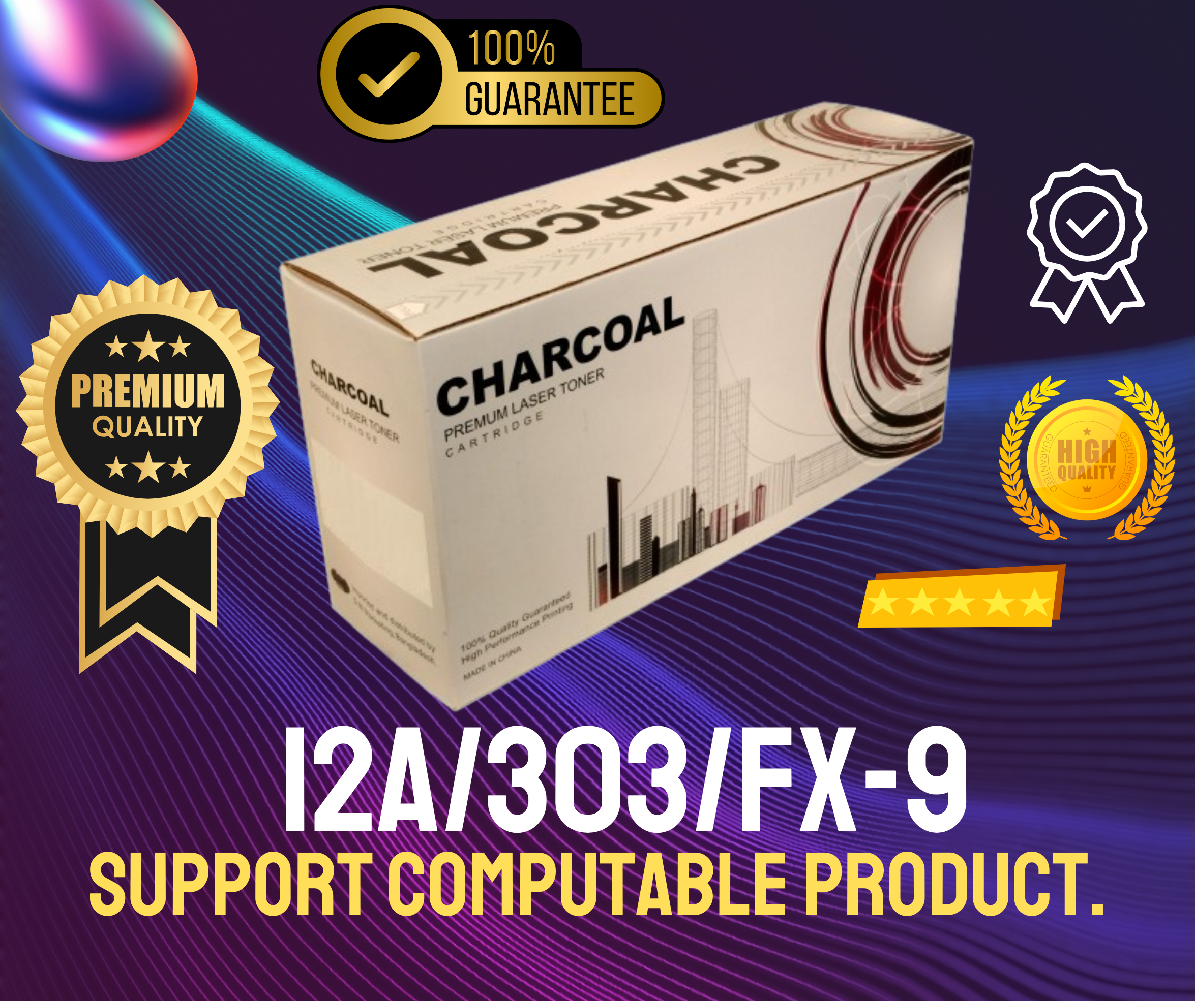 12A/303/FX-9 Chinese Toner Cartridge # CHARCOA LBRAND