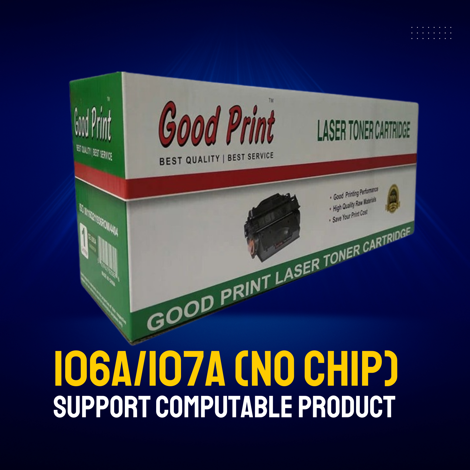 106A/107A  For 107, MFP 135, MFP 137 Printer # GOOD PRINT BRAND