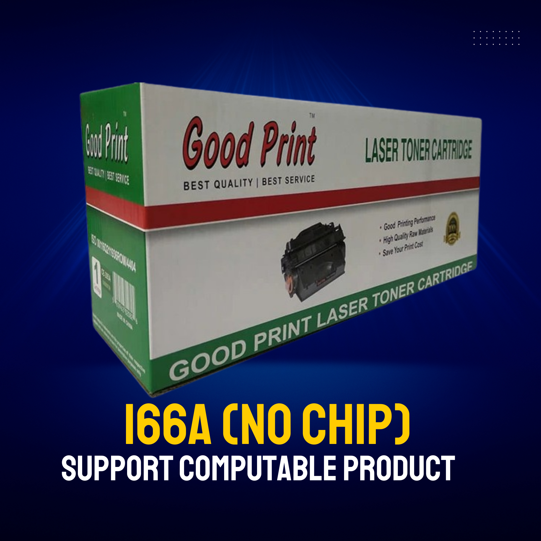 166A (WITH CHIP) For 1008, 1188, Printer # GOOD PRINT BRAND
