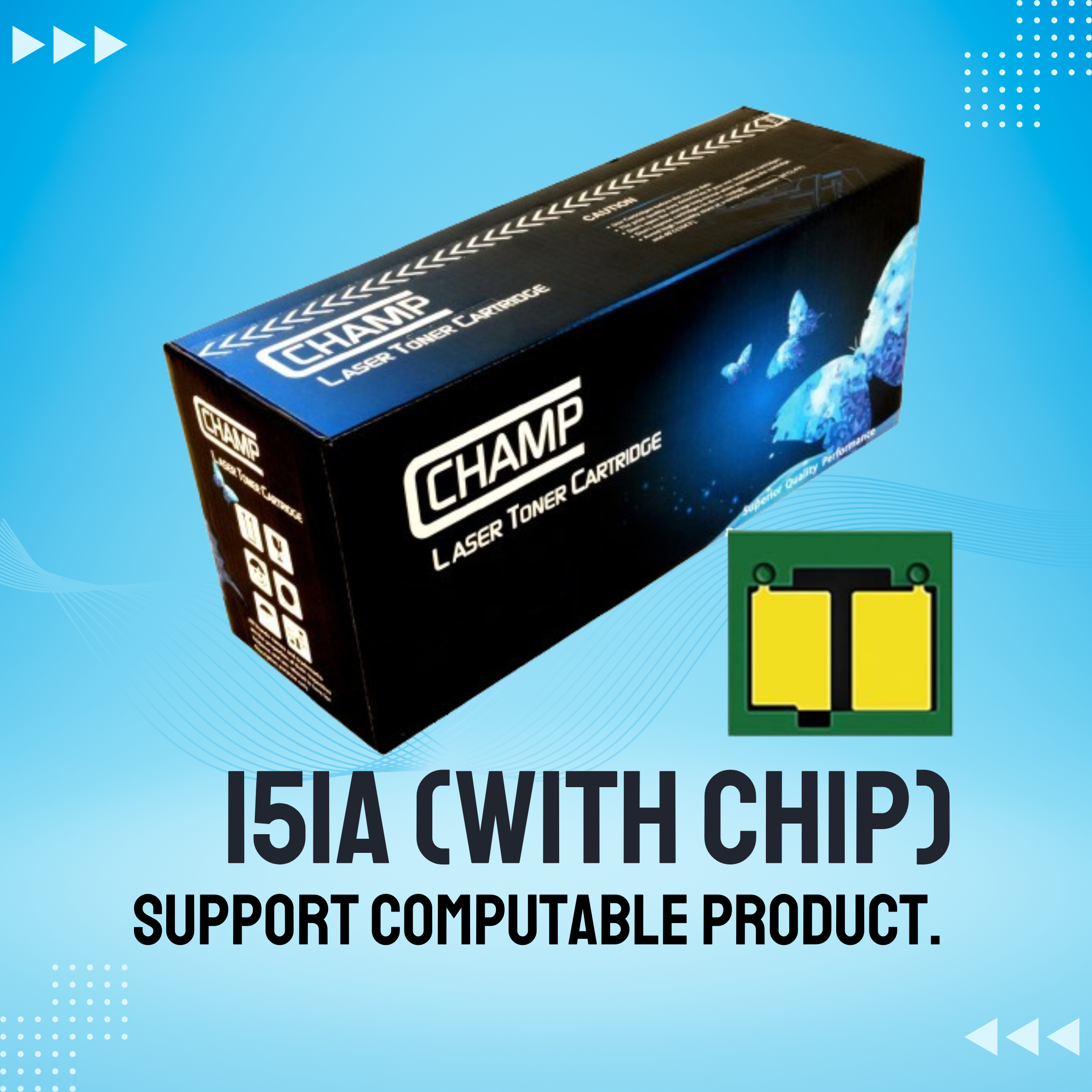 151A Chinese Toner Cartridge # CHAMP BRAND_img_1