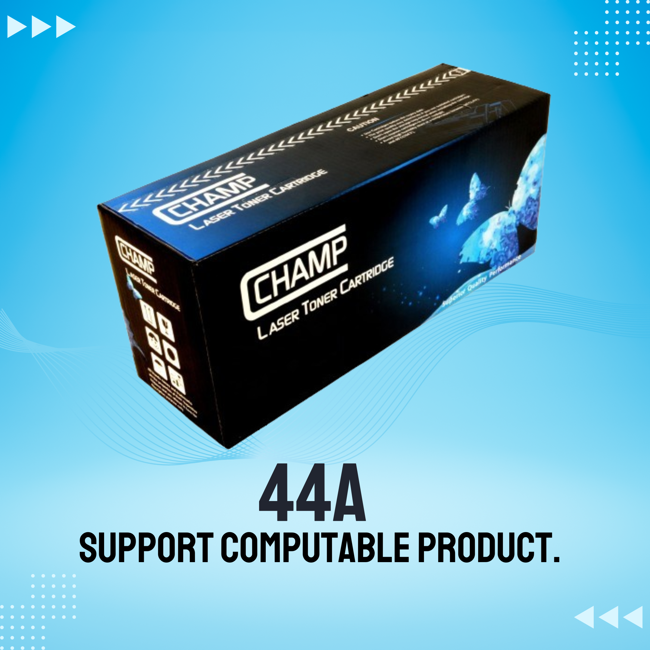 44A Chinese Toner Cartridge # CHAMP BRAND