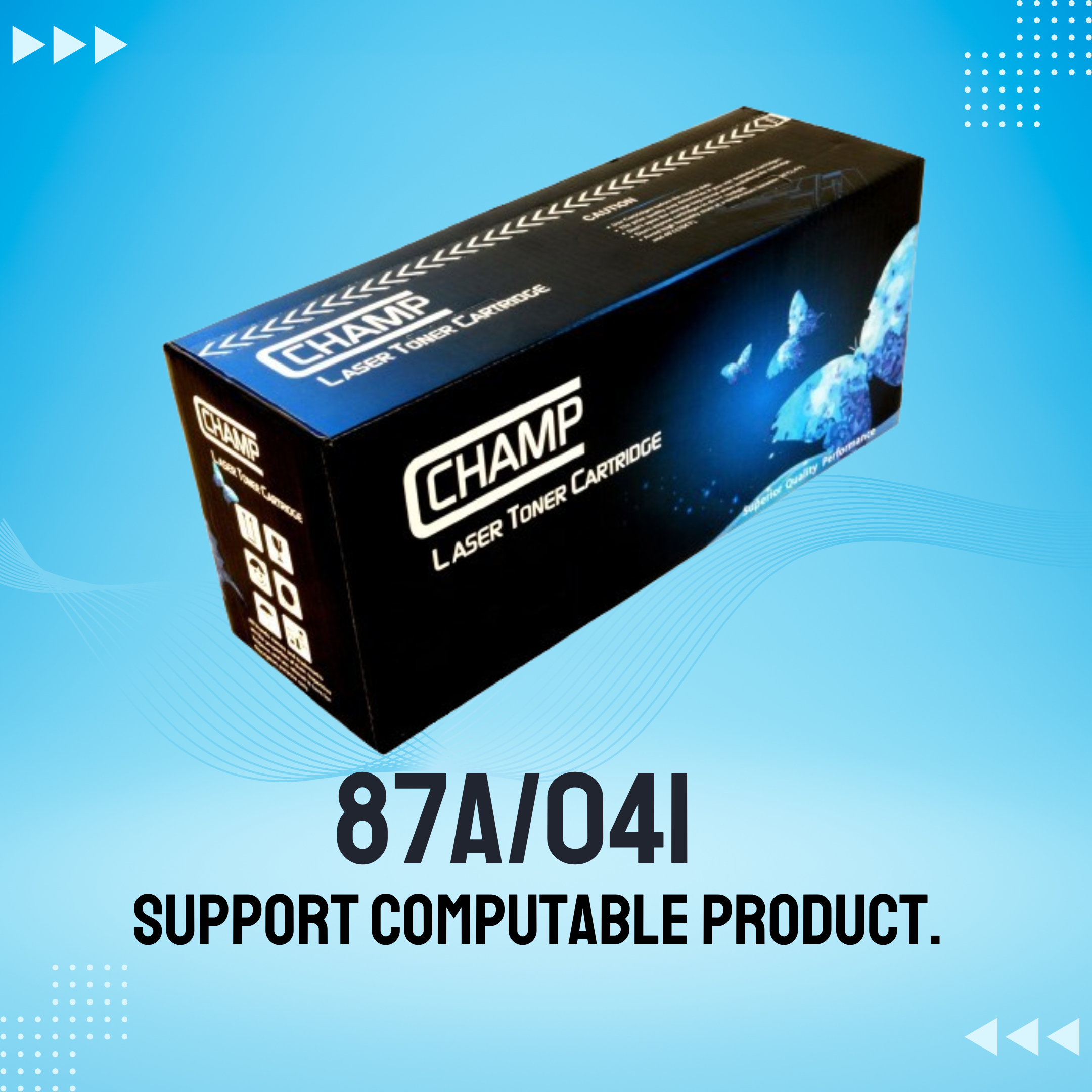 87A/041 Chinese Toner Cartridge # CHAMP BRAND