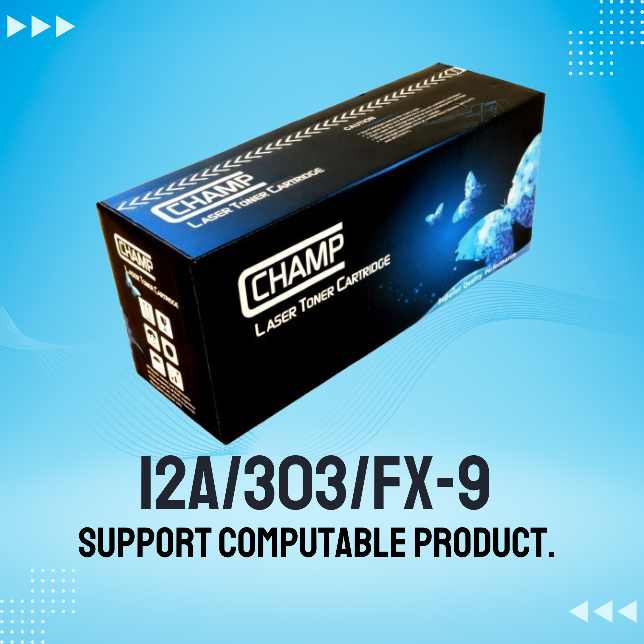 12A/303/FX-9 Chinese Toner Cartridge # CHAMP BRAND