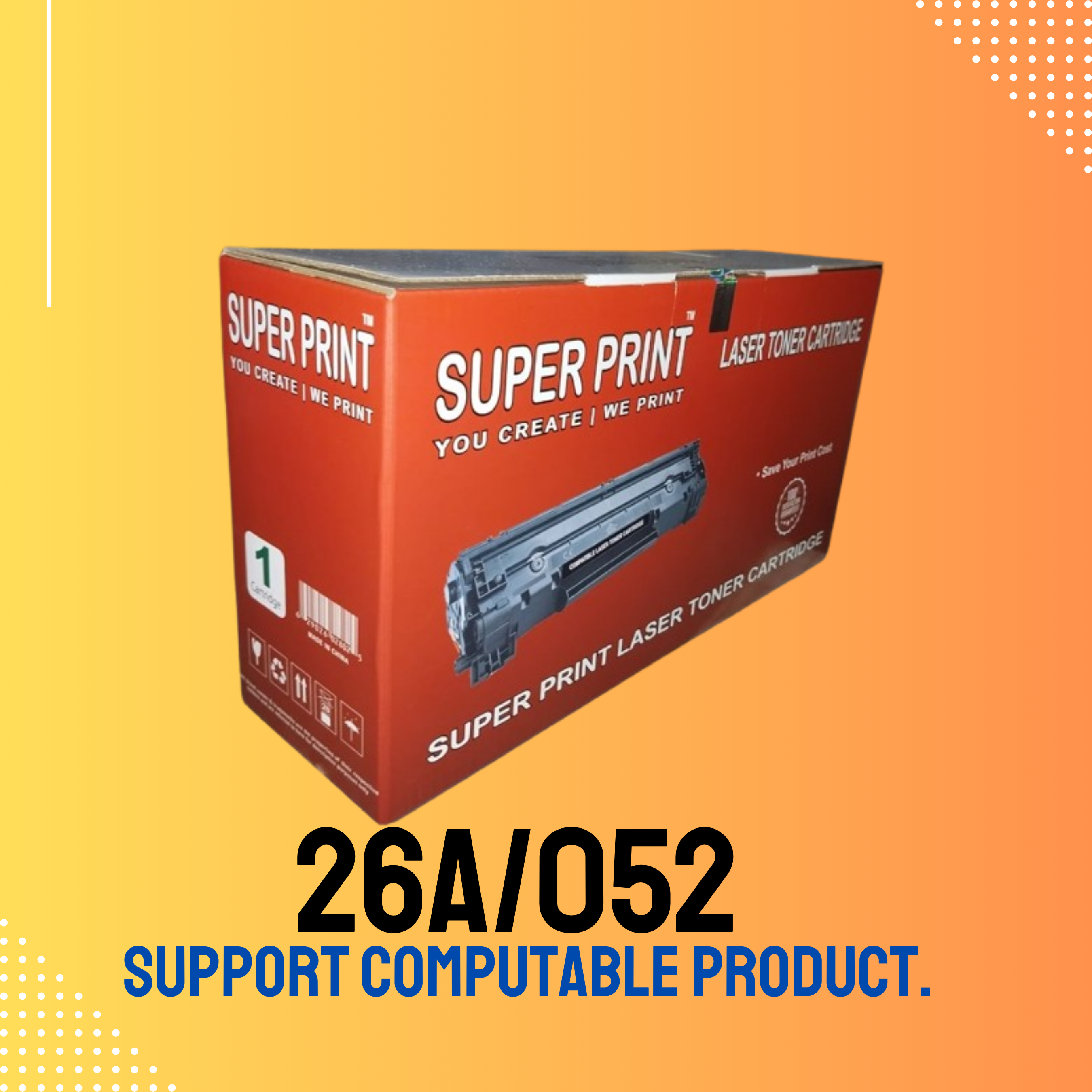 26A/052  Chinese Toner Cartridge # SUPER PRINT BRAND