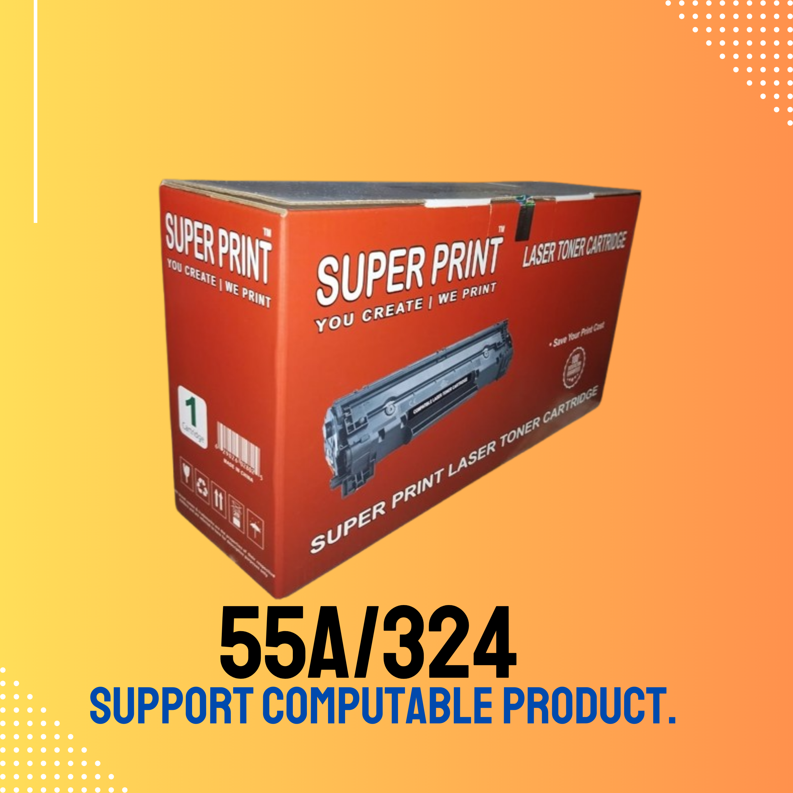 55A/324 Chinese Toner Cartridge # SUPER PRINT BRAND