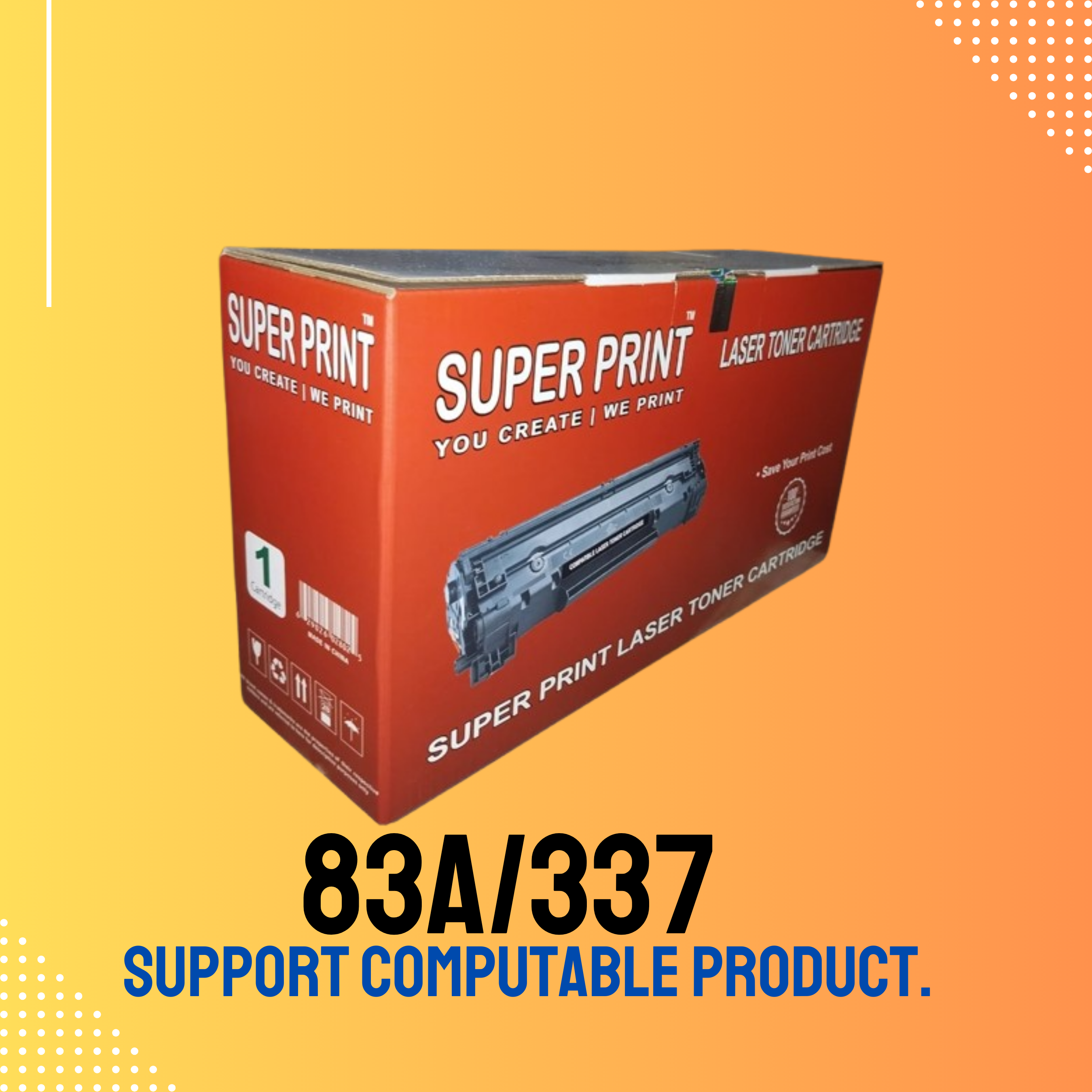 83A/337 Chinese Toner Cartridge # SUPER PRINT BRAND