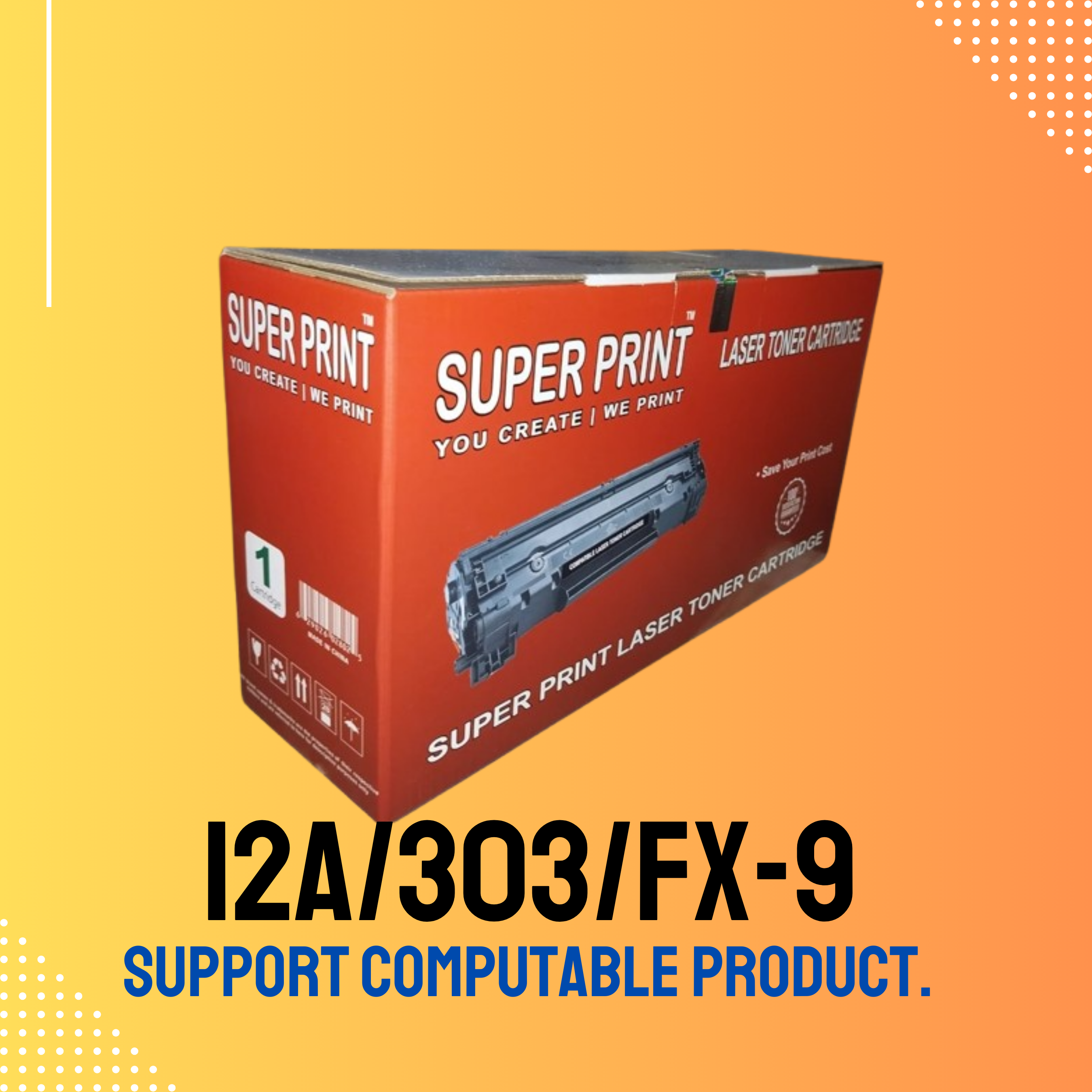12A/303/FX-9 Chinese Toner Cartridge # SUPER PRINT BRAND