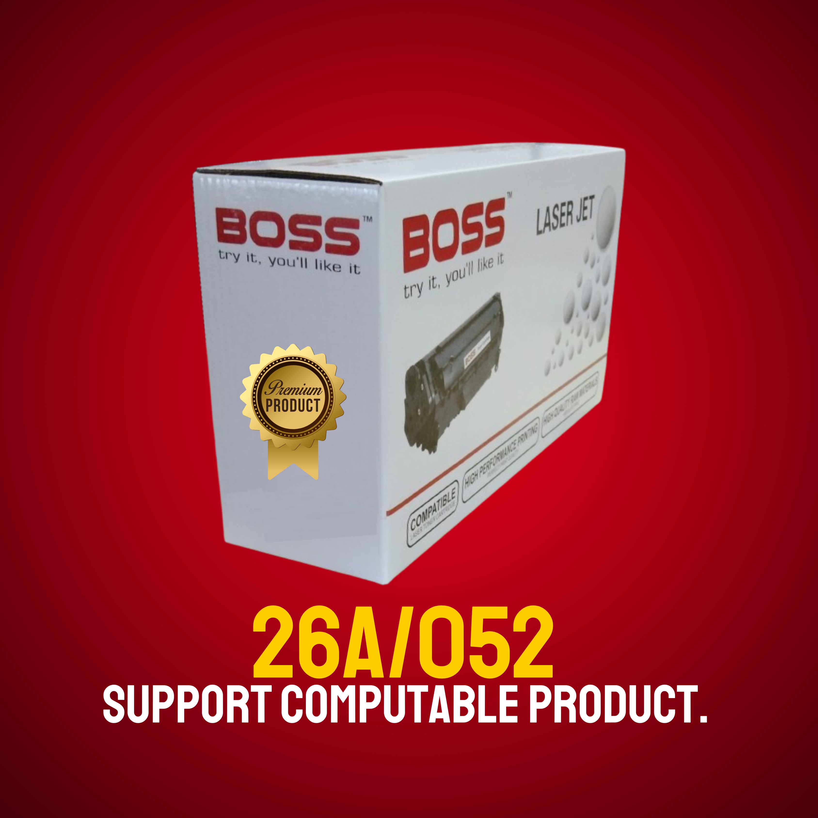 26A/052 Chinese Toner Cartridge # BOSS BRAND