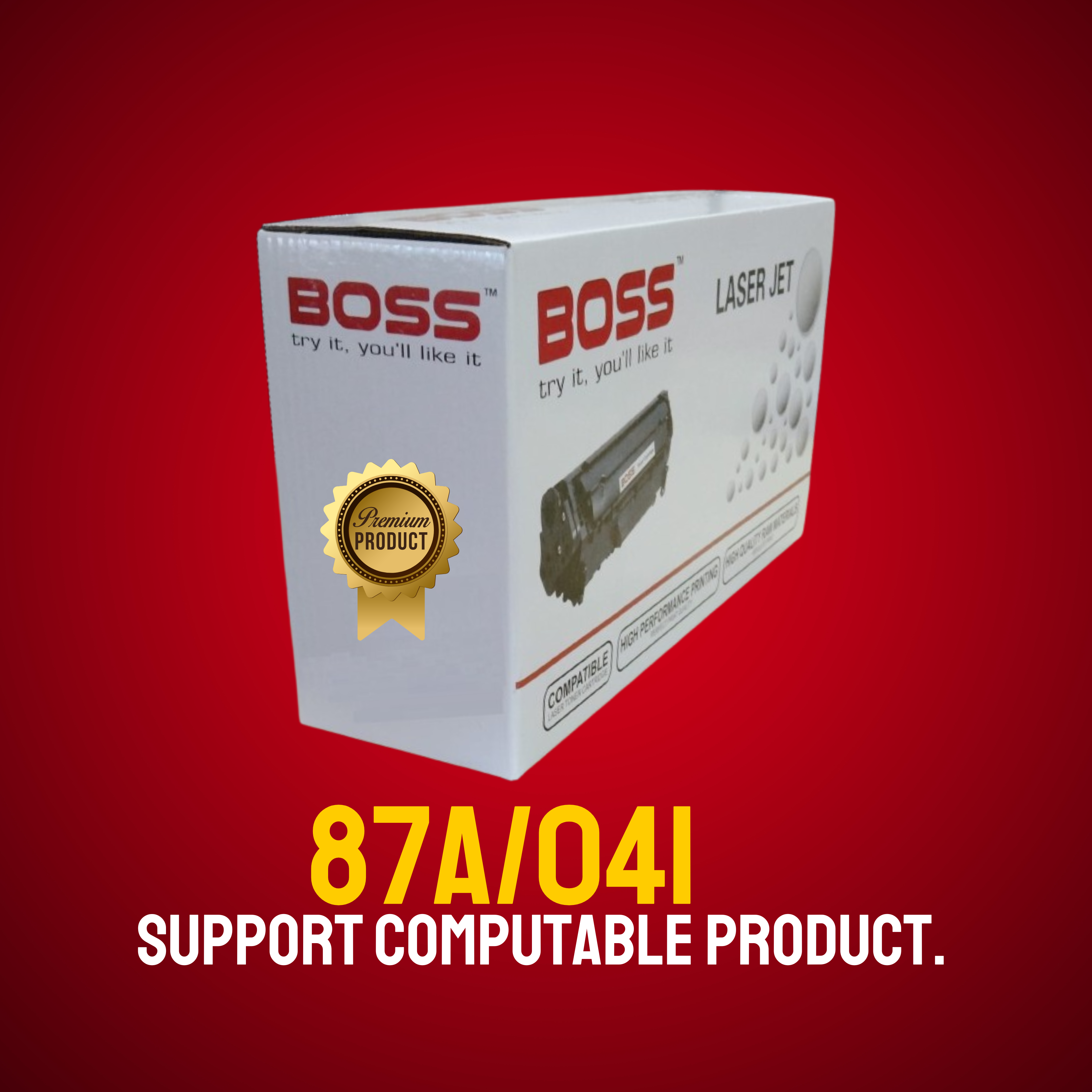 87A/041 Chinese Toner Cartridge # BOSS BRAND