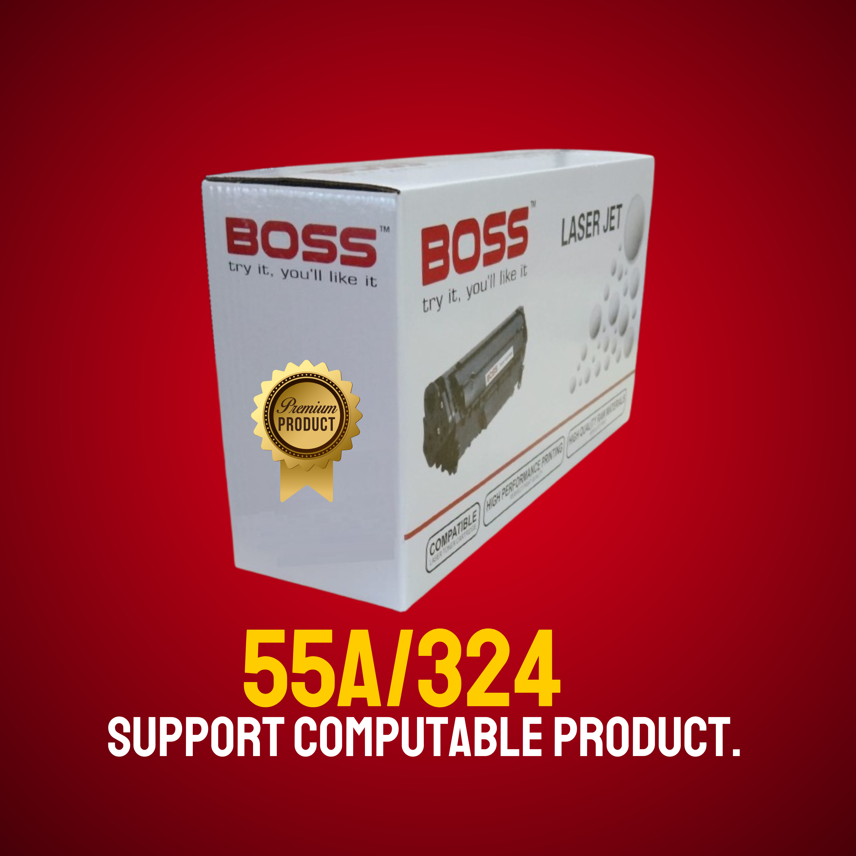 55A/324 Chinese Toner Cartridge # BOSS BRAND