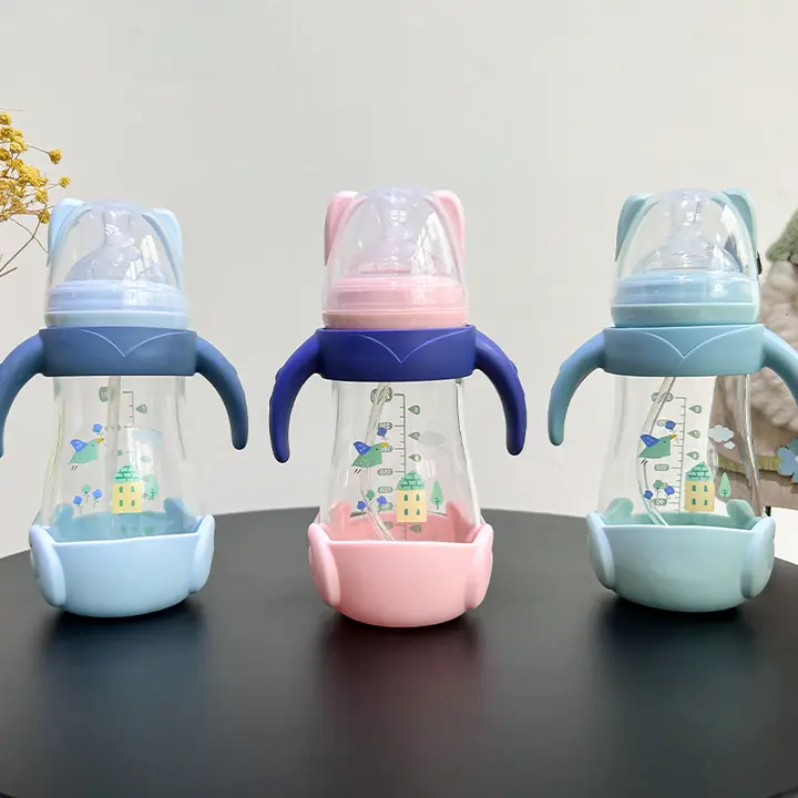 WIDE NECK ANTI COLIC GLASS FEEDER [(240ML)