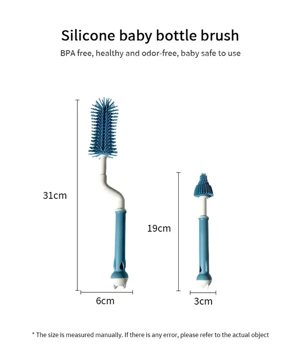 360° Rotating Silicon feeder cleaning brush  (2pis set)_img_3