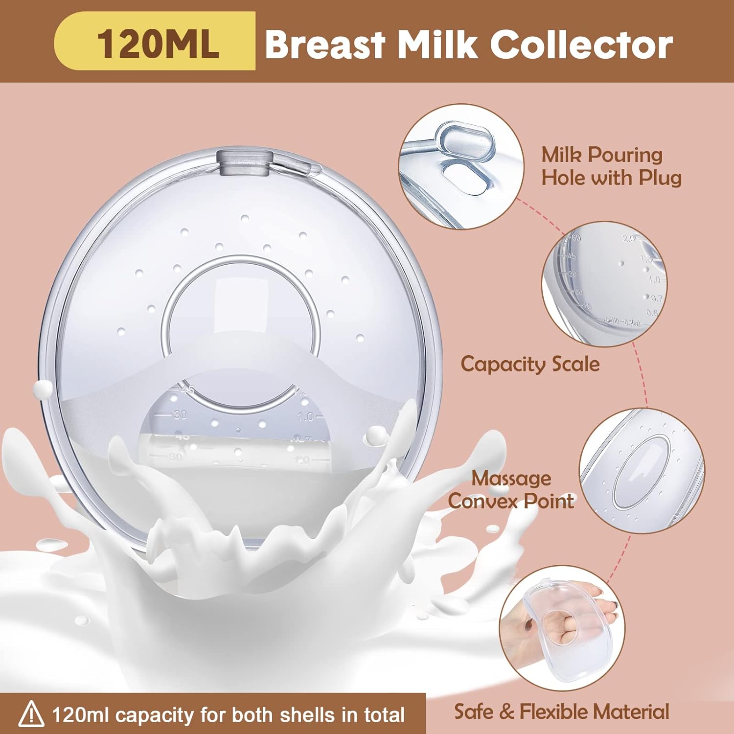 Breastmilk Collector shell (2pis)