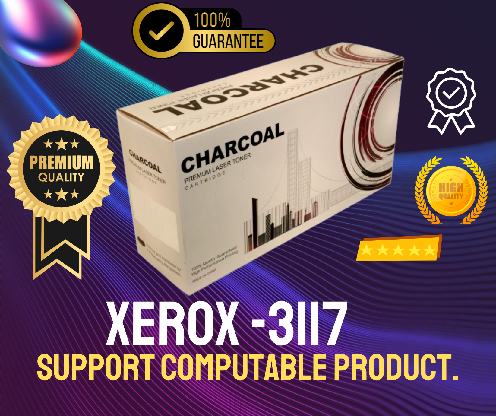 XEROX -3117 Chinese Toner Cartridge # CHARCOAL BRAND