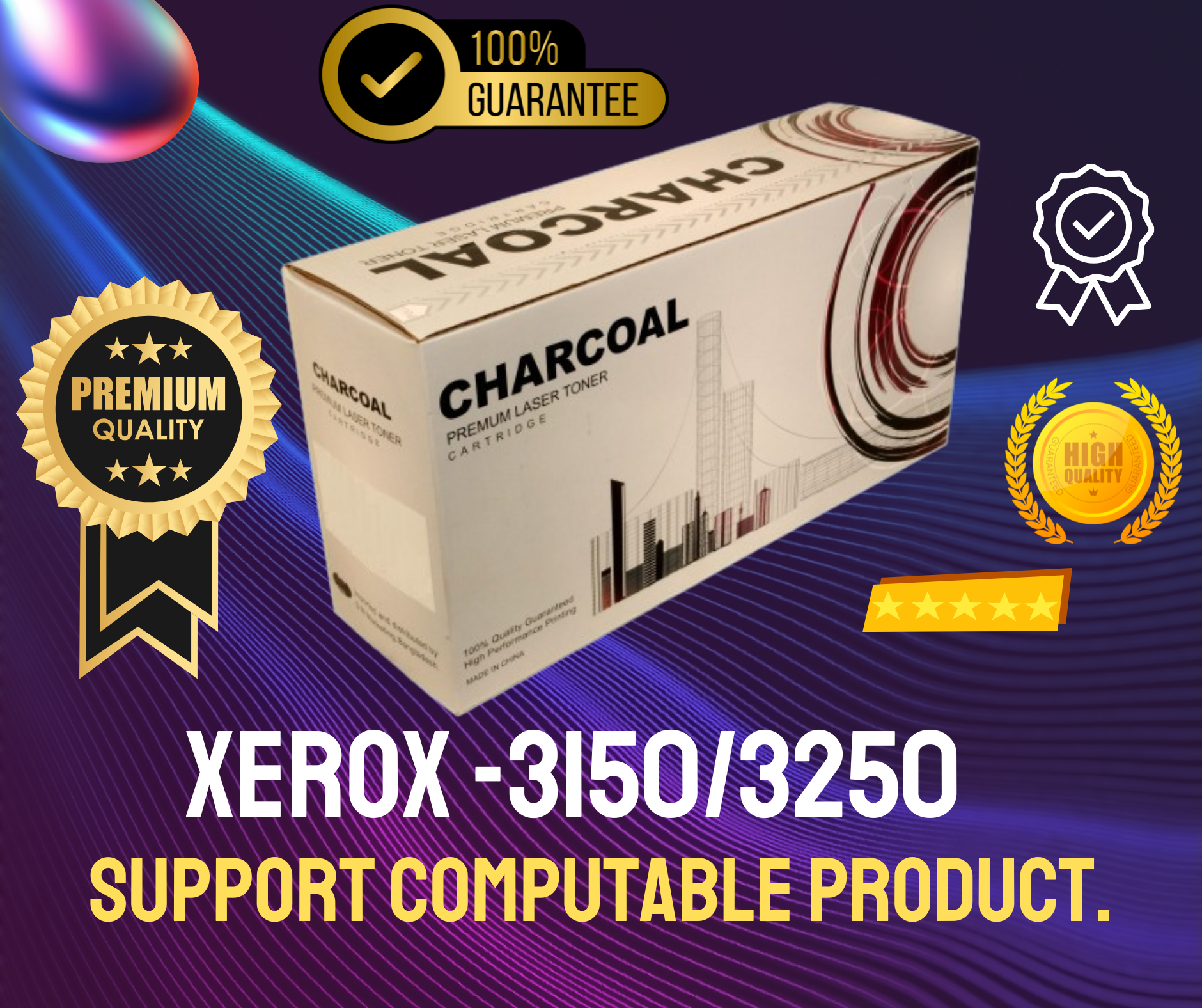 XEROX -3150/3250 Chinese Toner Cartridge # CHARCOAL BRAND