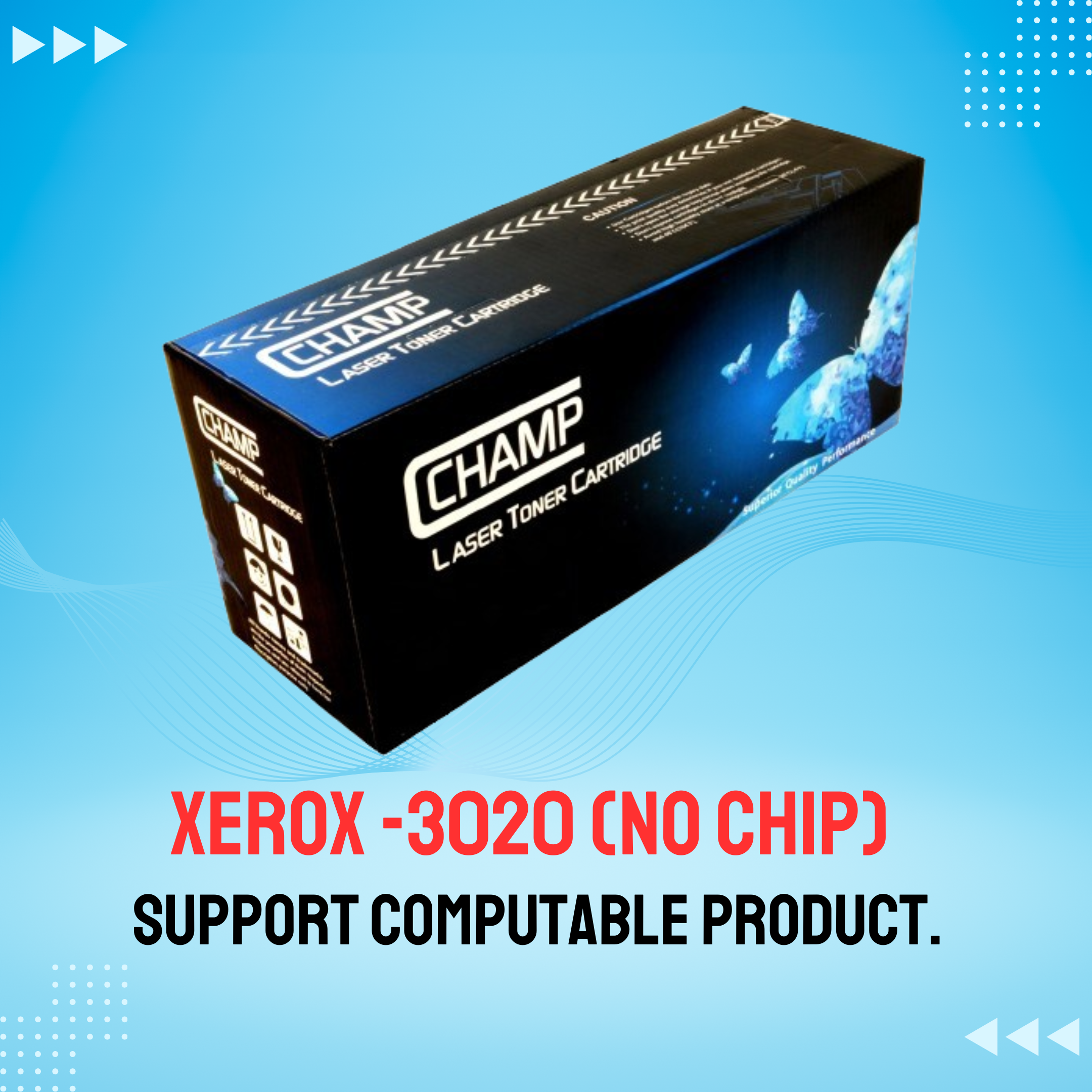 XEROX -3020 Chinese Toner Cartridge # CHAMP BRAND