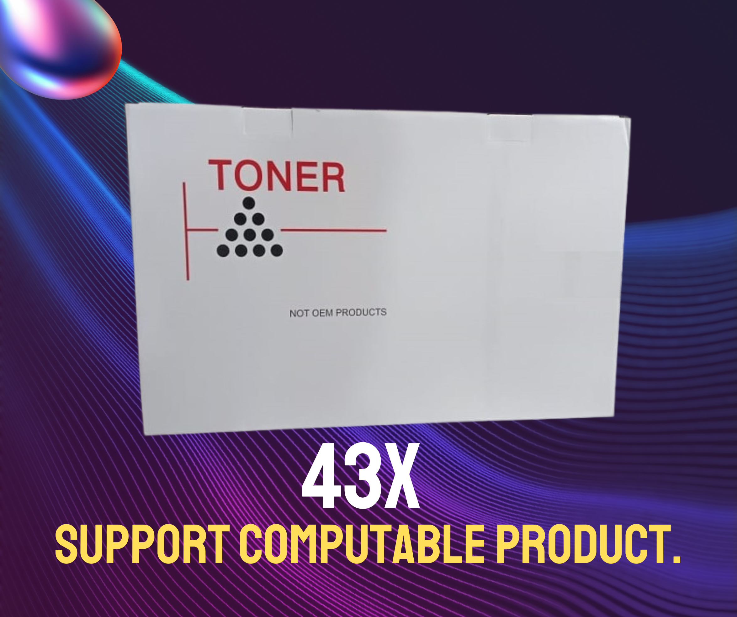 43X Chinese Toner Cartridge # CHARCOAL BRAND
