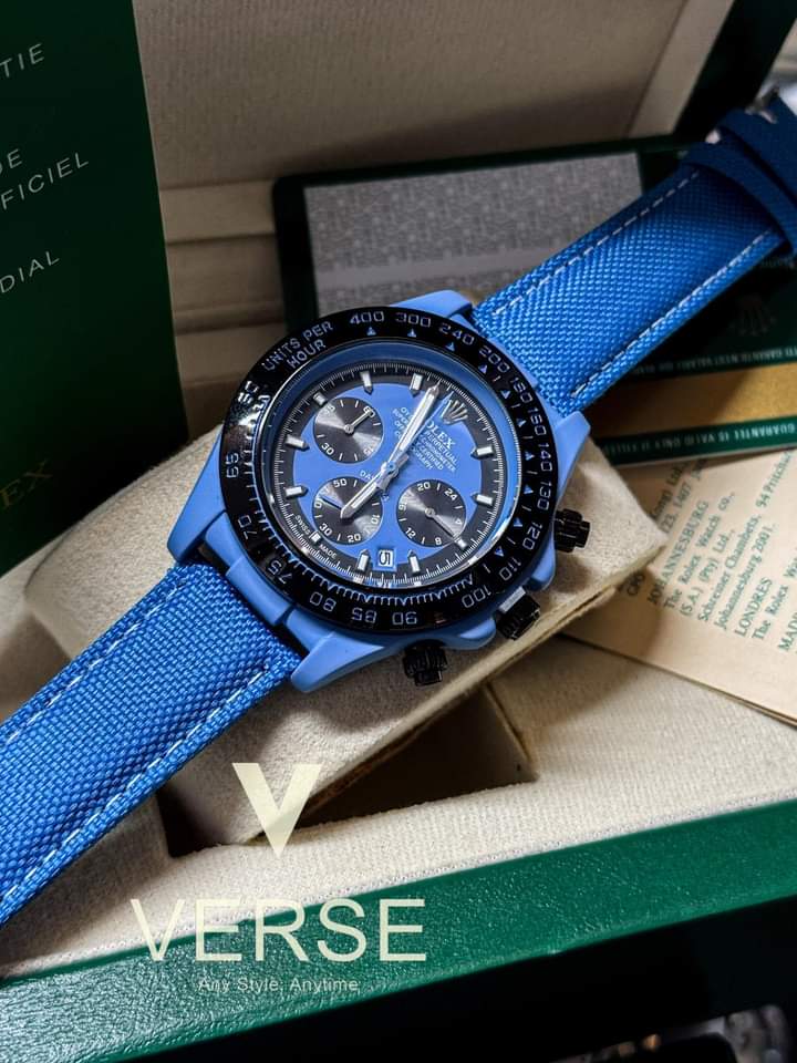 Rolex Daytona Fiber Belt Sports Type Blue