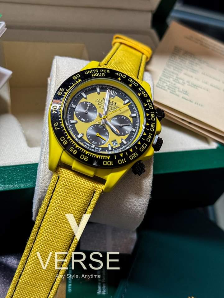 Rolex Daytona Fiber Belt Sports Type Yellow