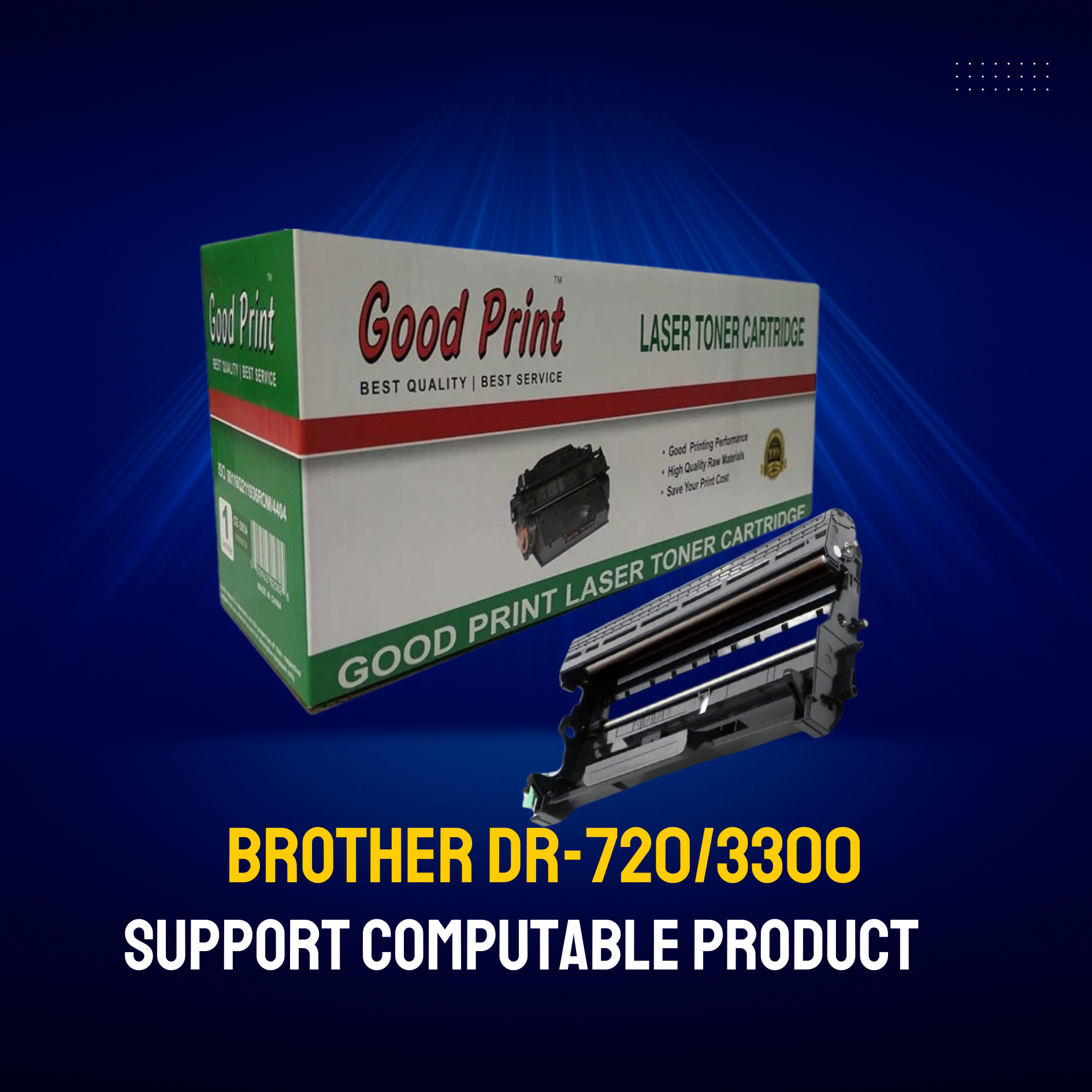 Brother DR-720/3300  Chinese Toner Cartridge # GOOD PRINT BRAND