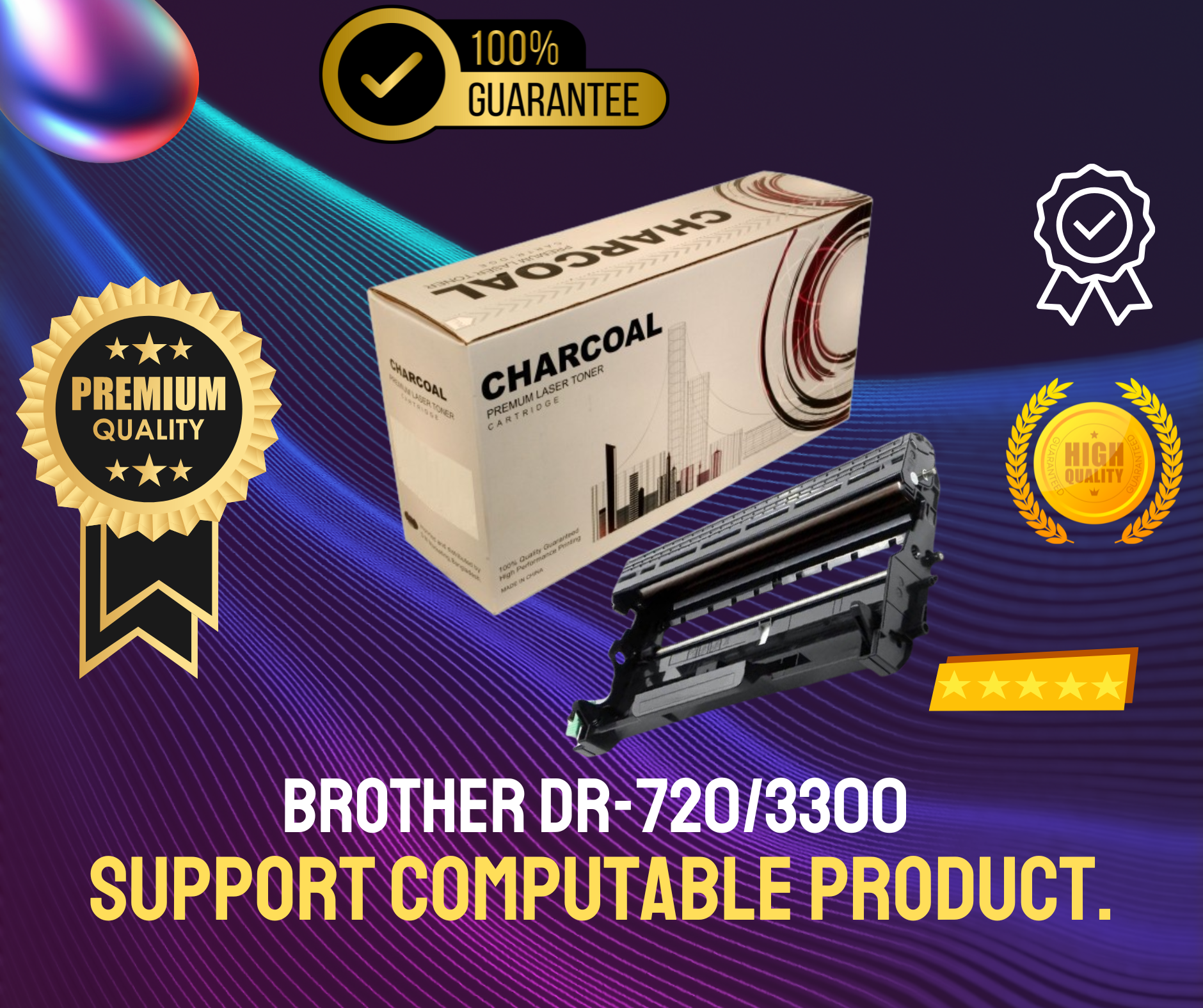 Brother DR-720/3300  Chinese Toner Cartridge # CHARCOAL BRAND