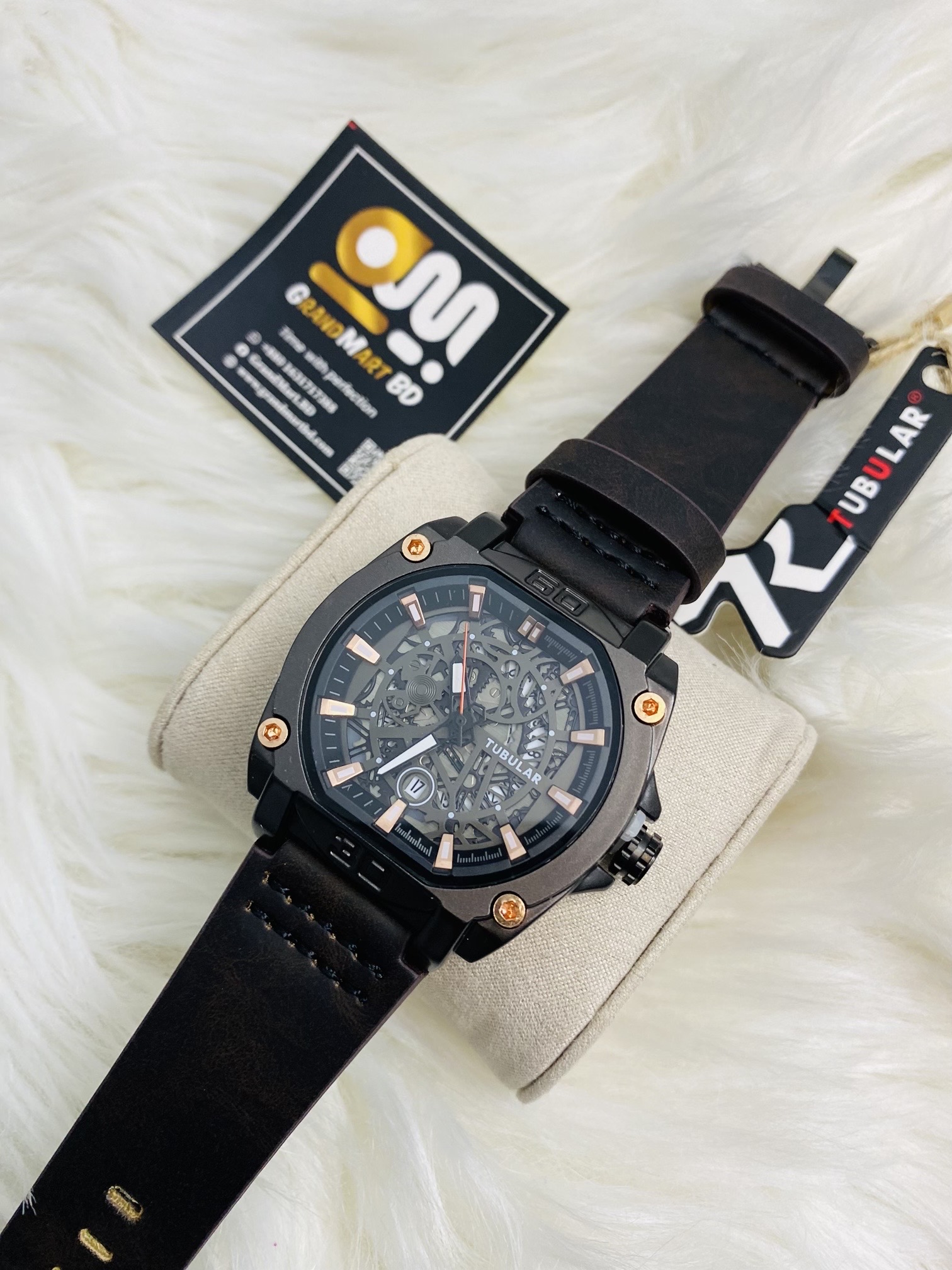 Tubular Men leather watch_img_2