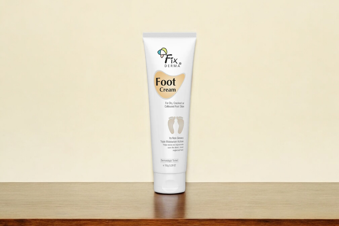 Fixderma Foot Cream for Cracked Heels | 5% Lactic Acid, 15% Urea, 3% Glycerine 60g